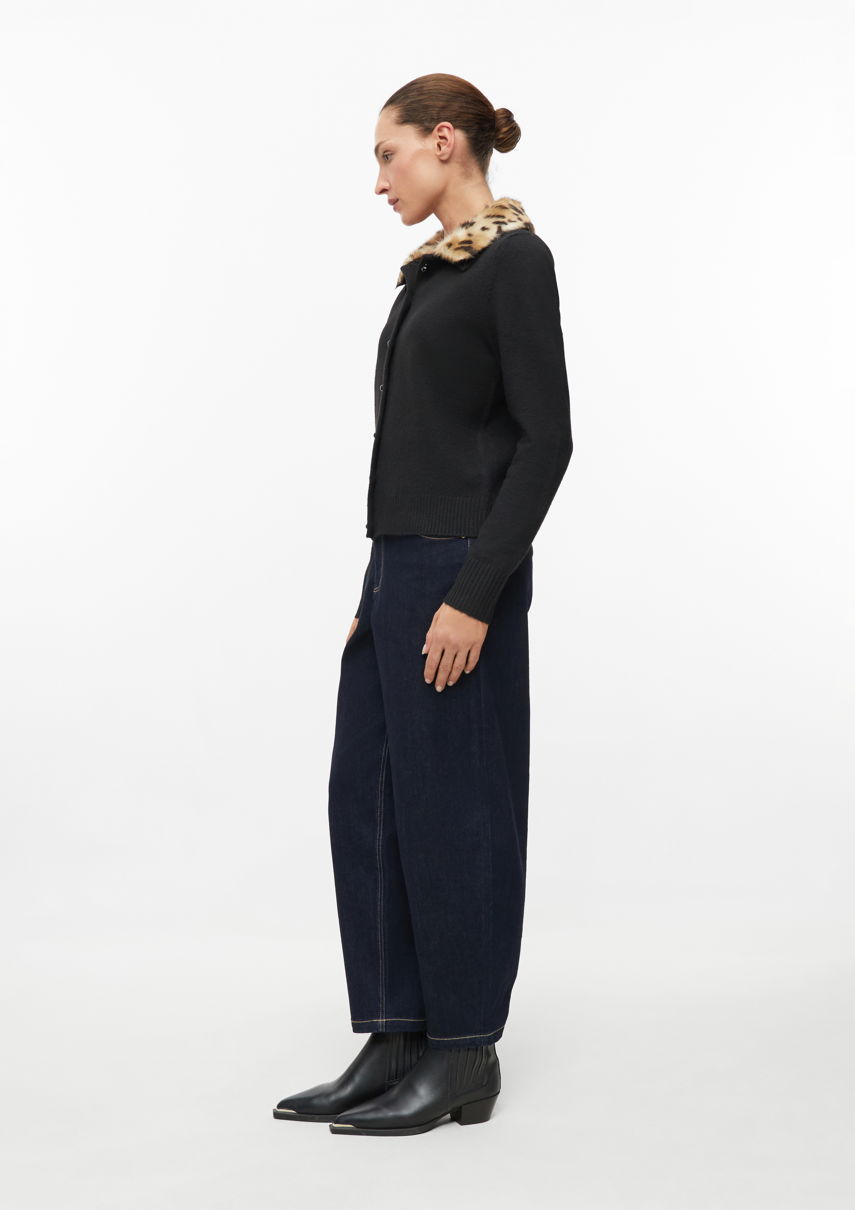 Femmes Veste en tricot en noir de s.Oliver BLACK LABEL
