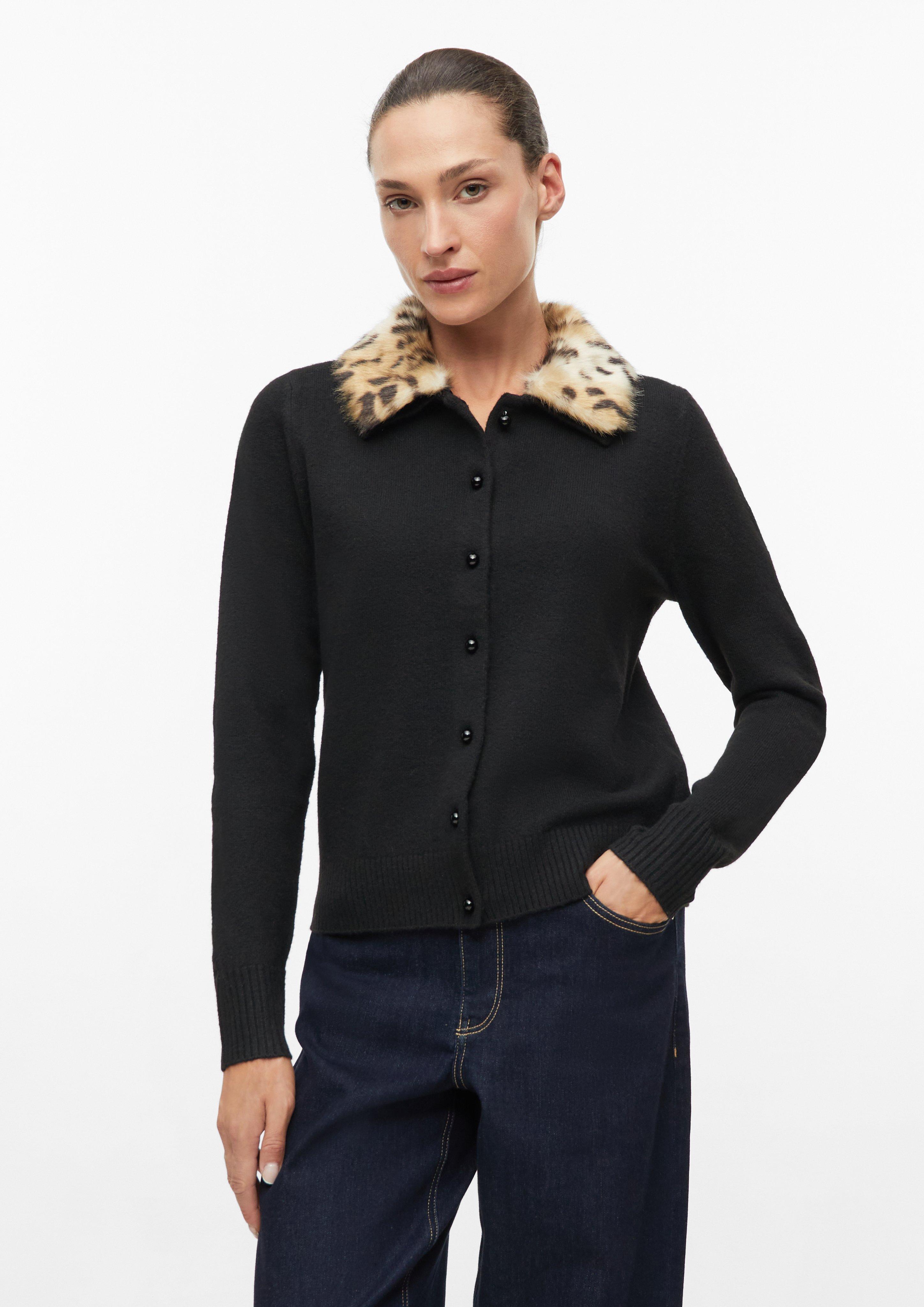 Veste en tricot en noir de s.Oliver BLACK LABEL