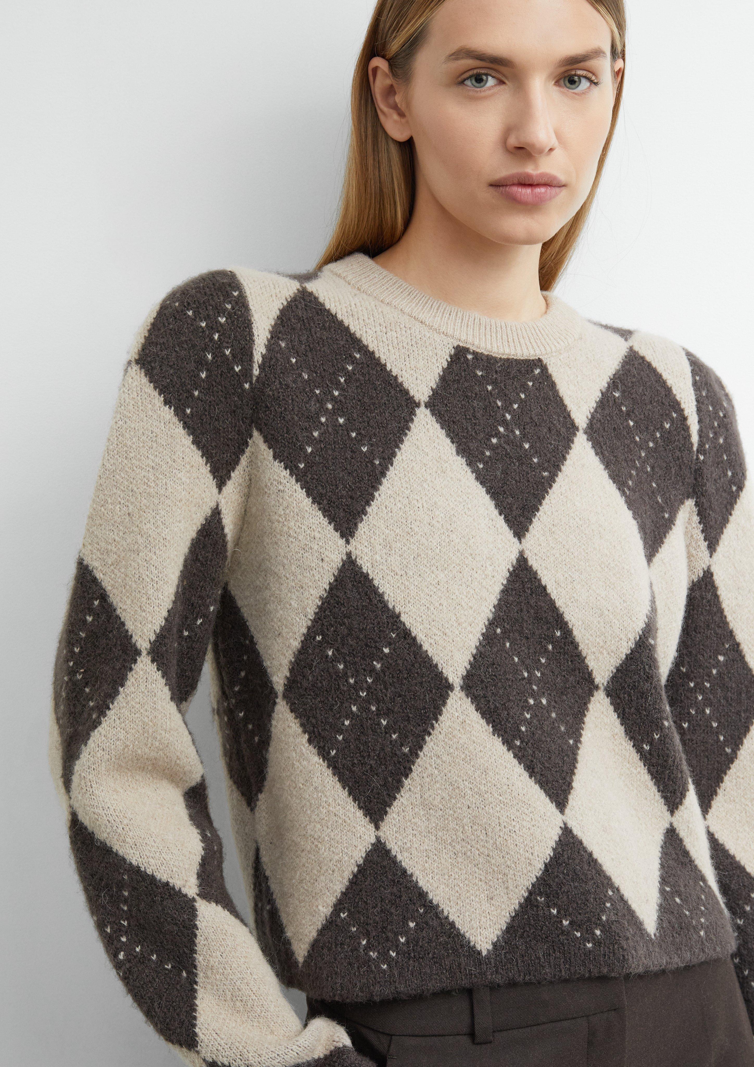 Dames Gebreide trui in beige van COMMA