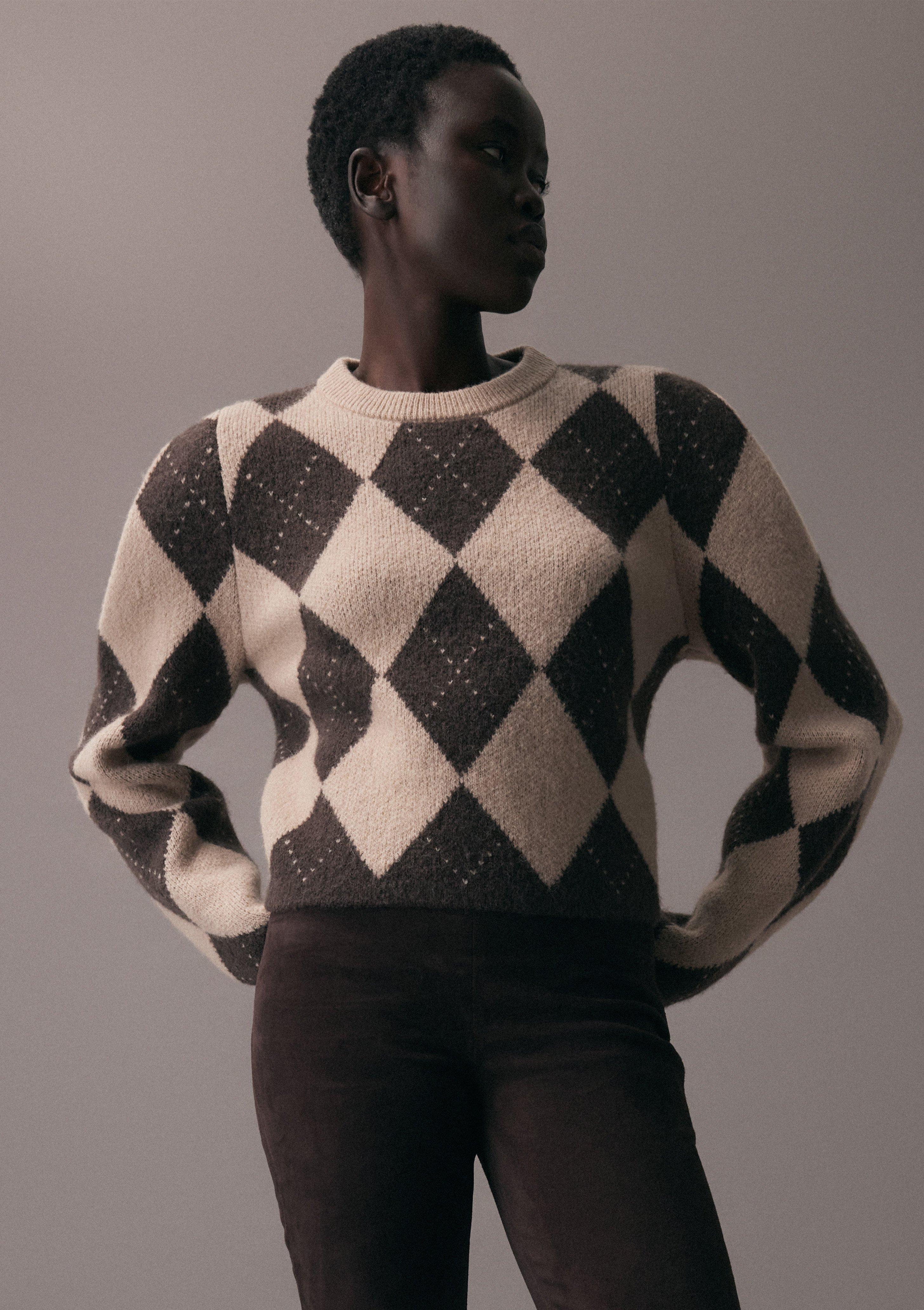 Pull en tricot en brun de COMMA