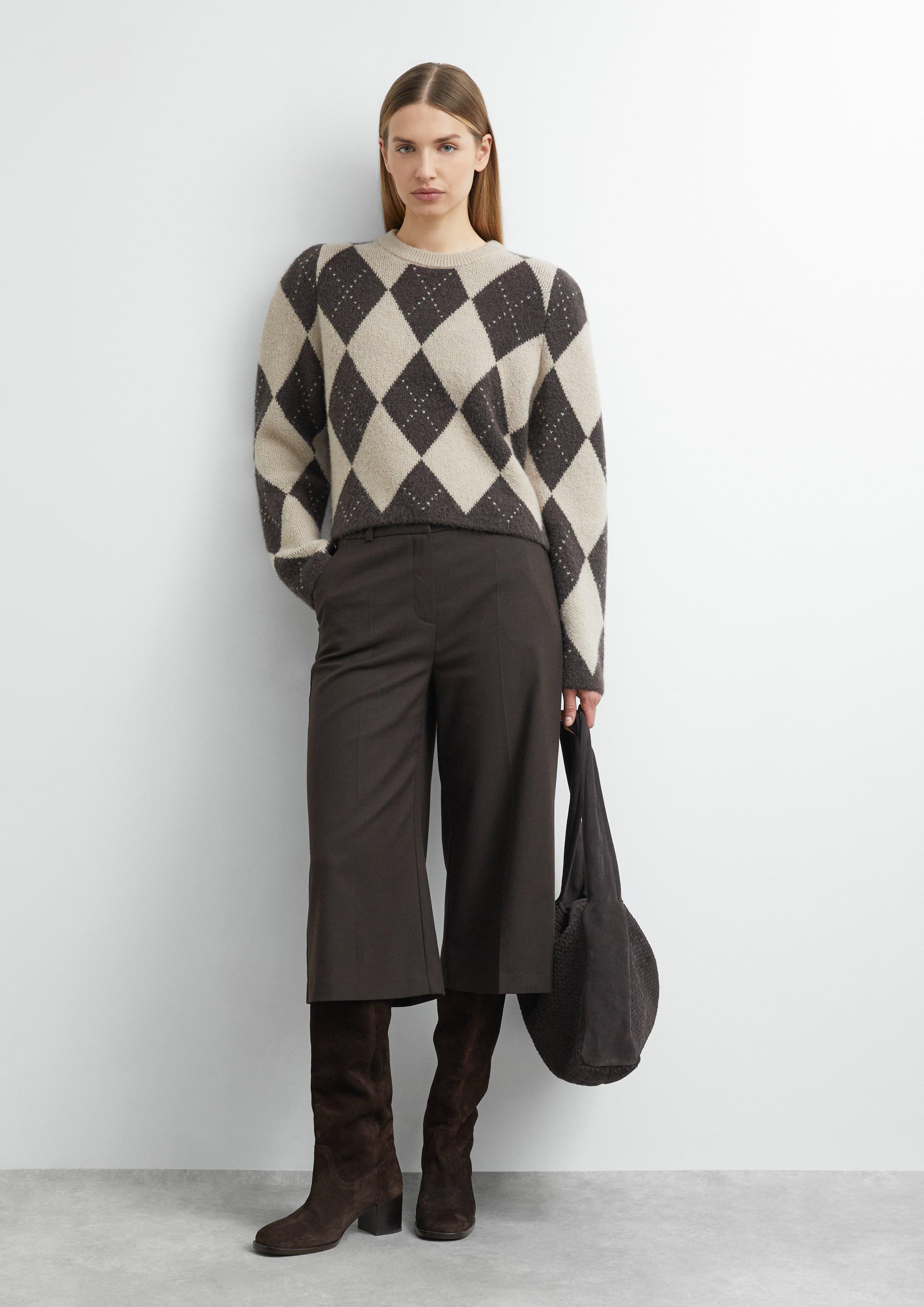 Dames Gebreide trui in beige van COMMA