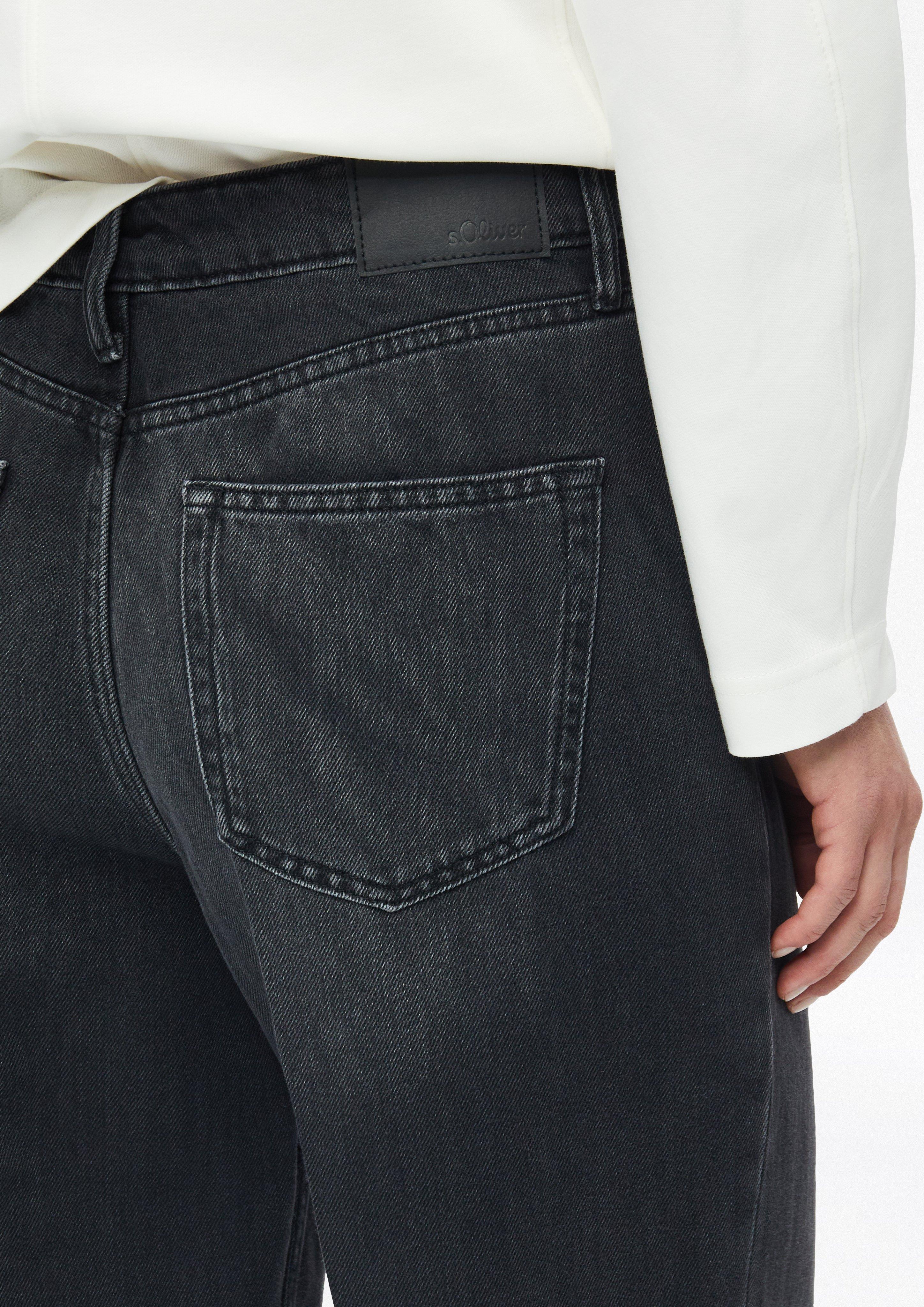 Damen Jeans Suri / Regular Fit / High Rise / Wide Leg in grau von s.Oliver