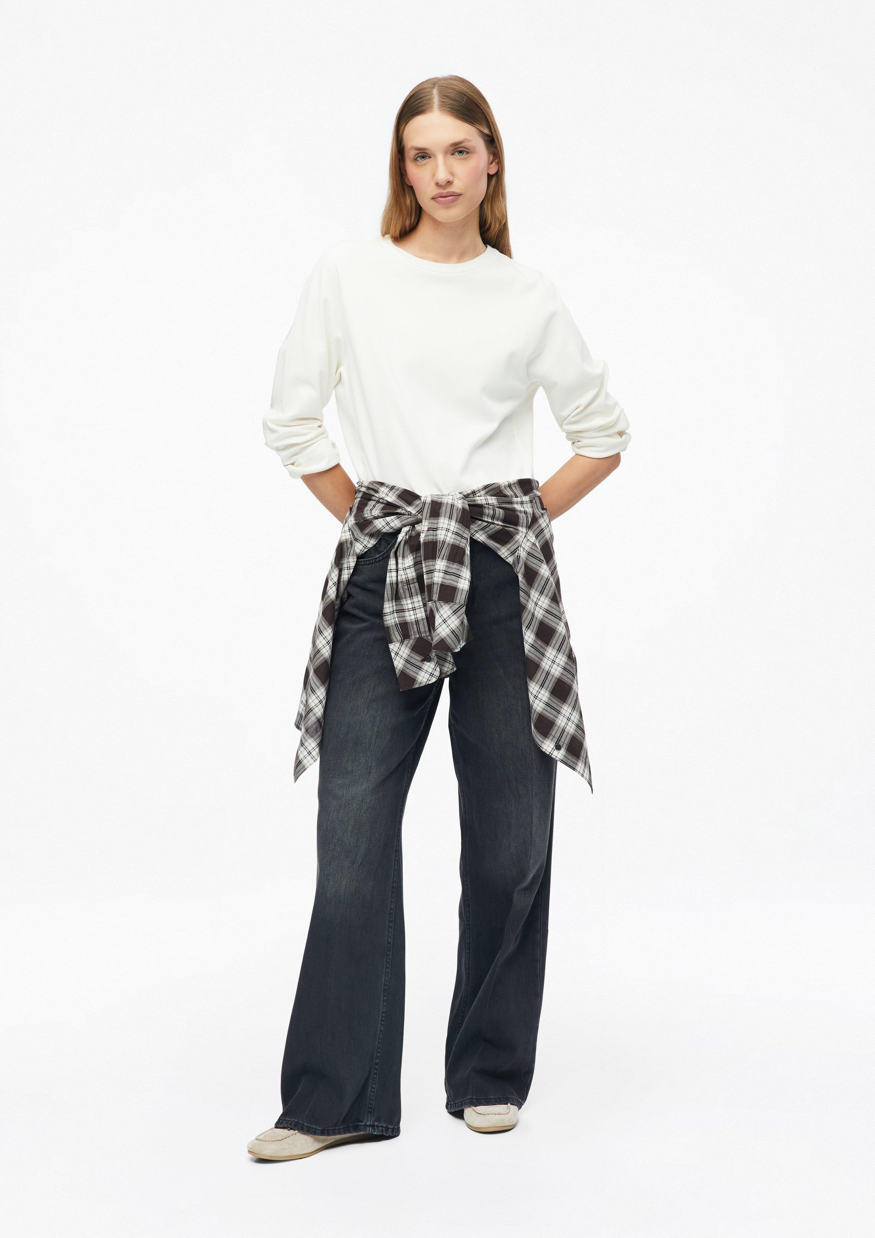 Damen Jeans Suri / Regular Fit / High Rise / Wide Leg in grau von s.Oliver
