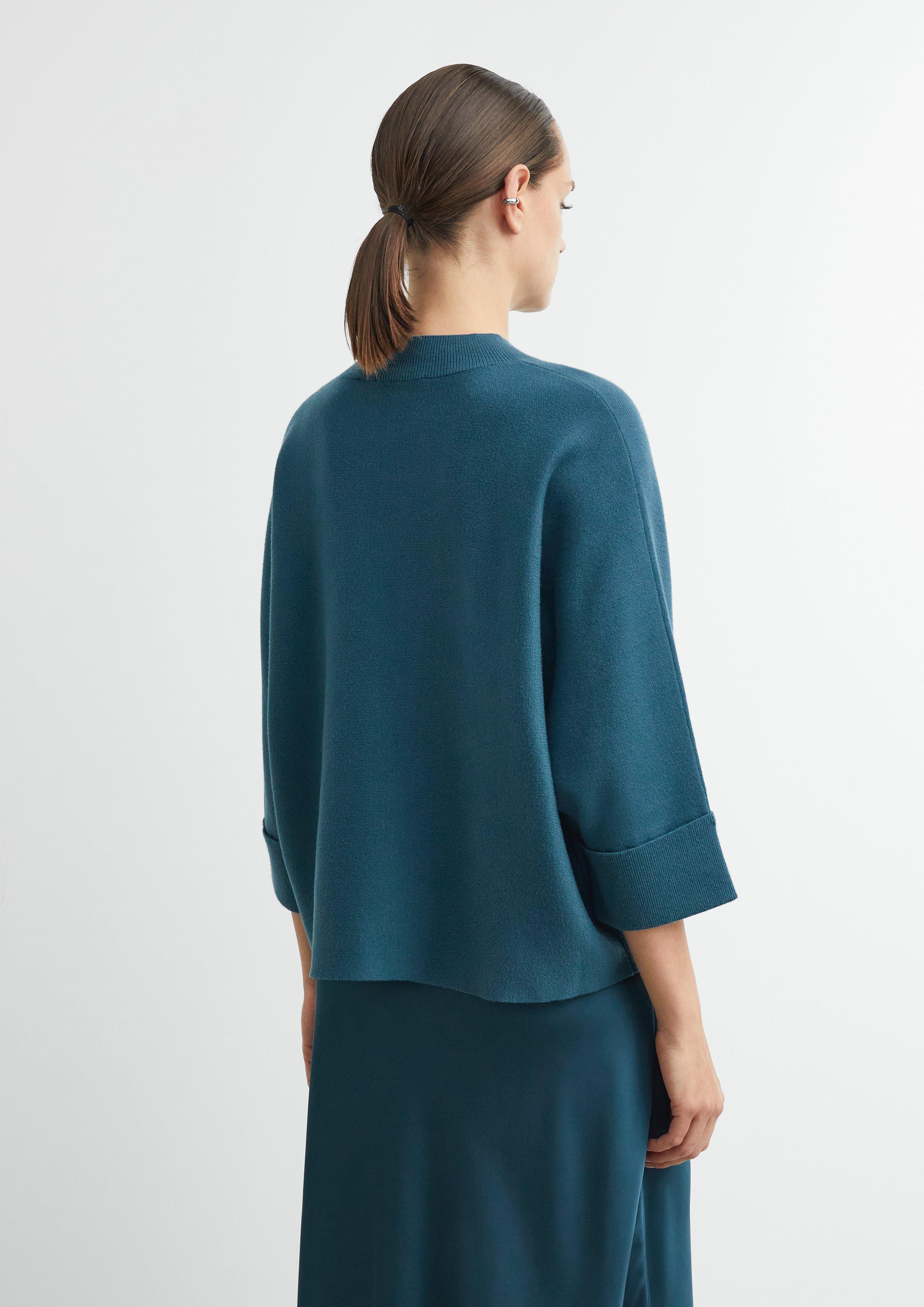 Veste en tricot en pétrole de COMMA