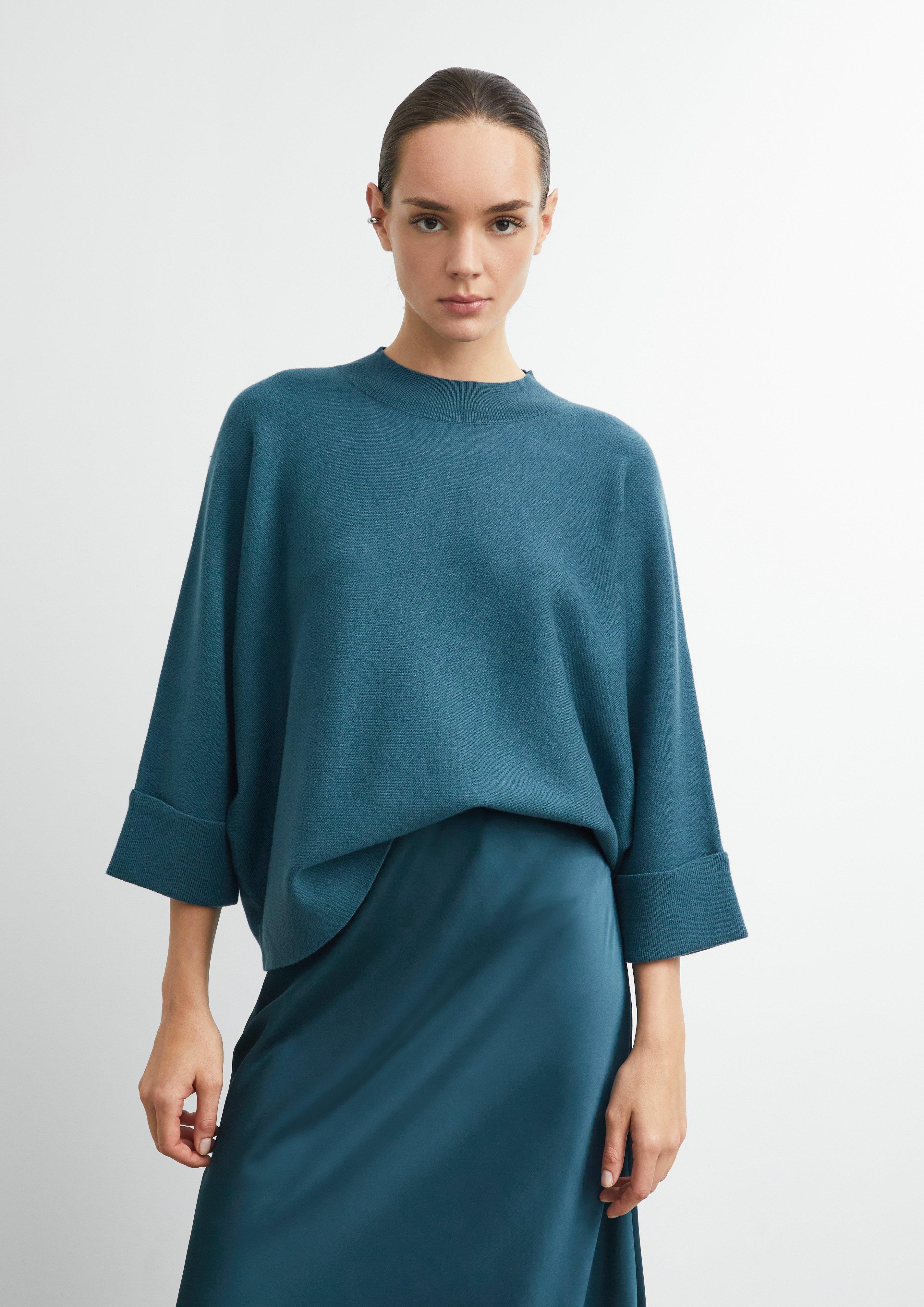 Veste en tricot en pétrole de COMMA
