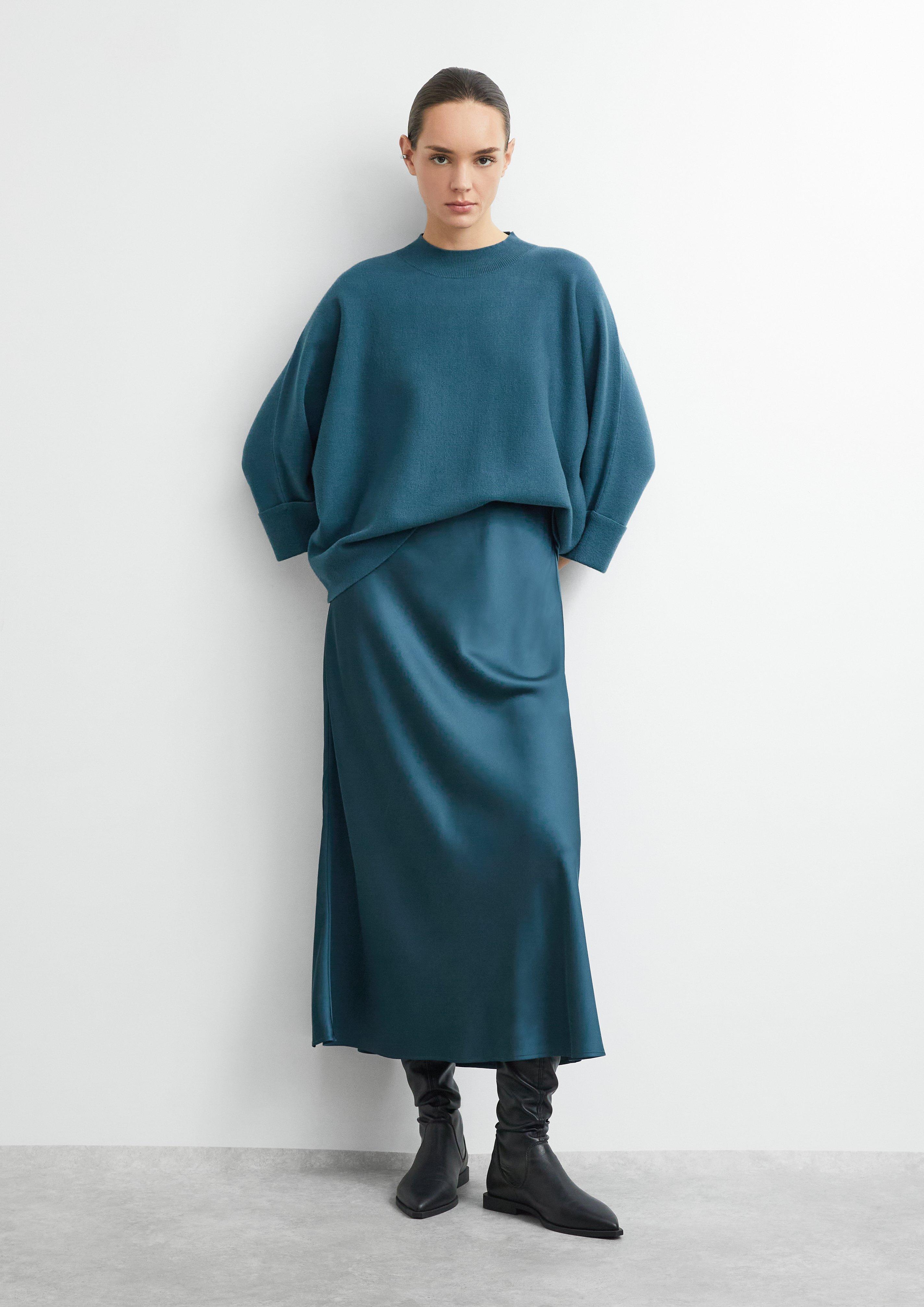 Veste en tricot en pétrole de COMMA