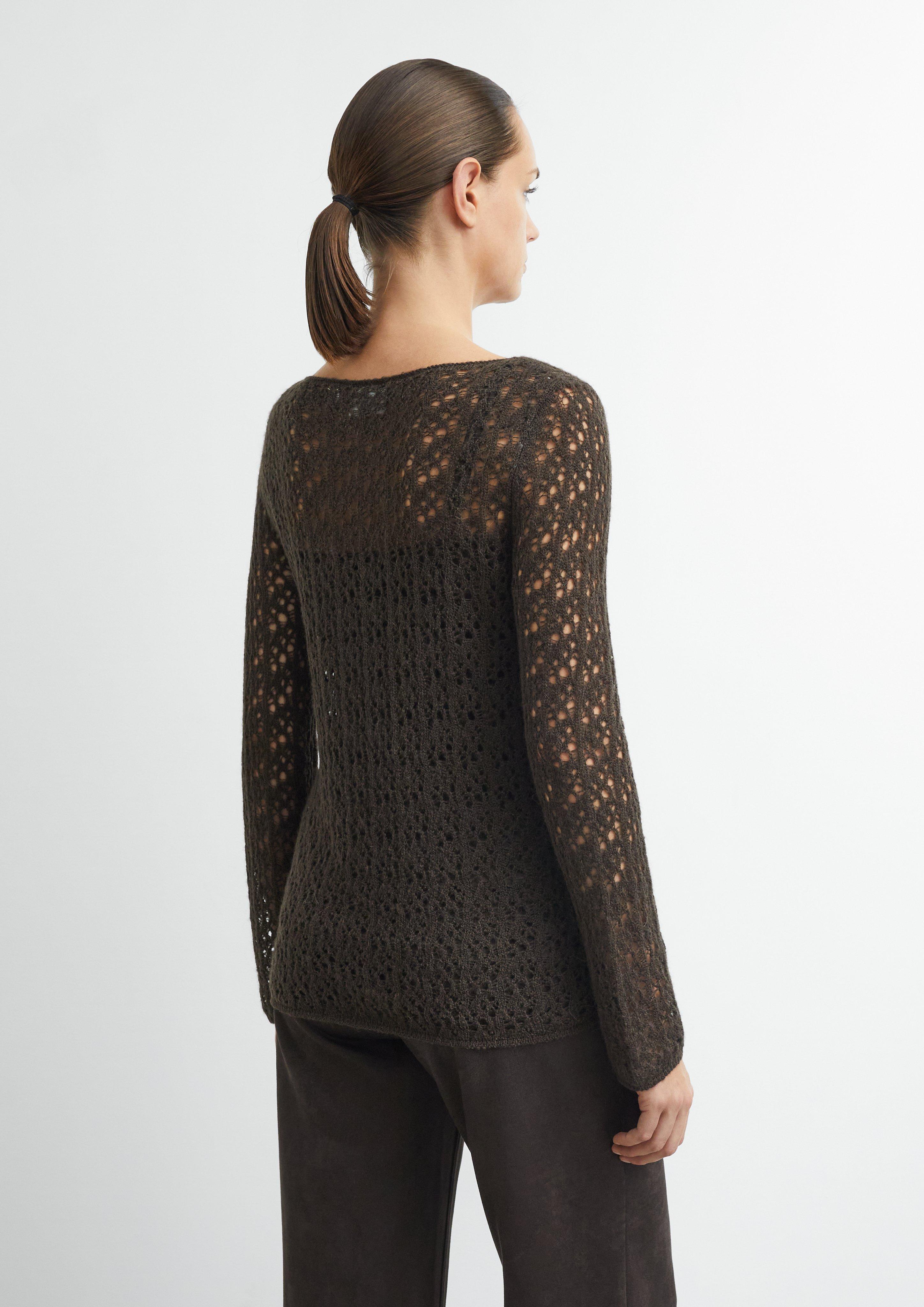 Damen Strickpullover in braun von comma