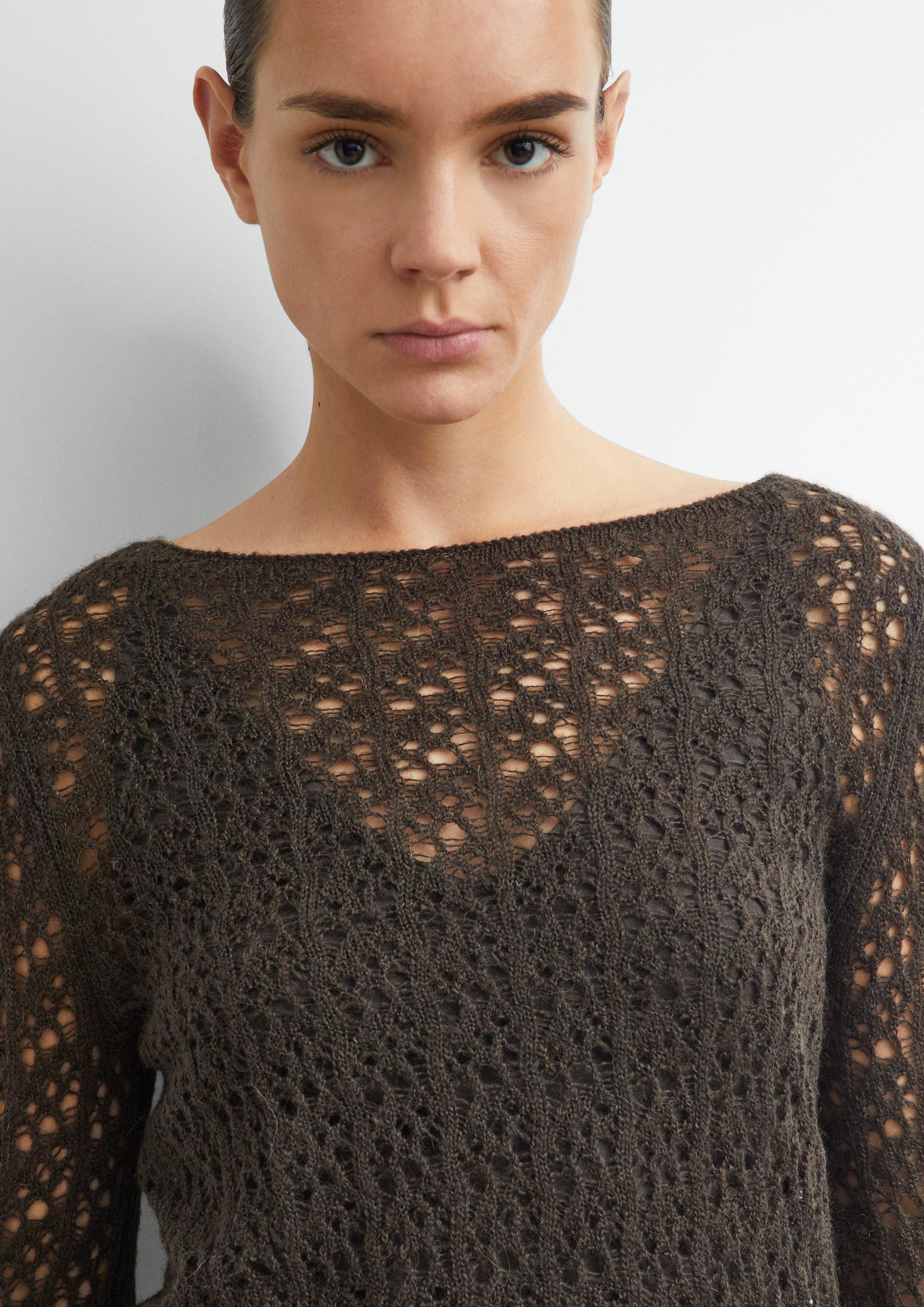 Damen Strickpullover in braun von comma