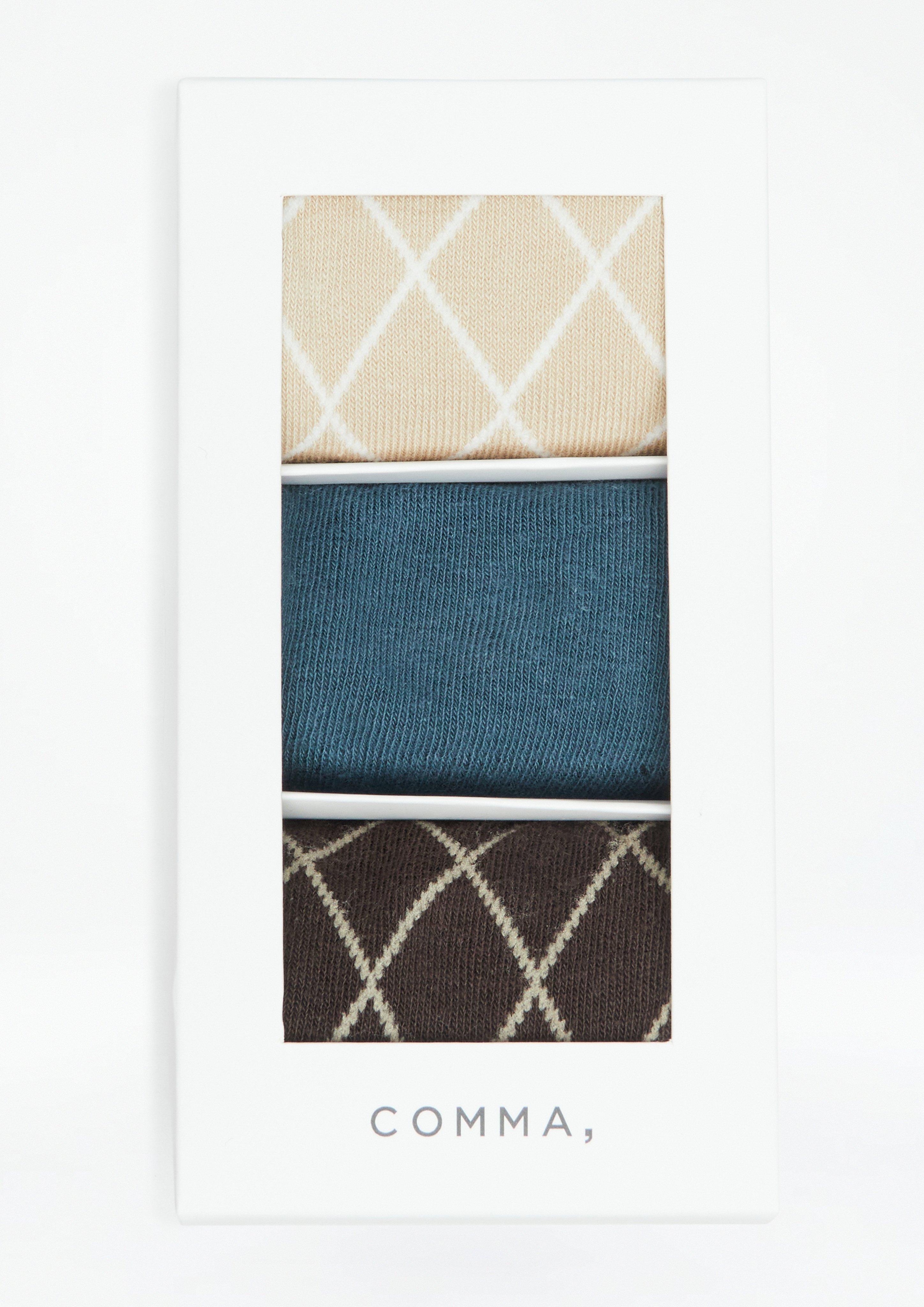 socks in brown by COMMA