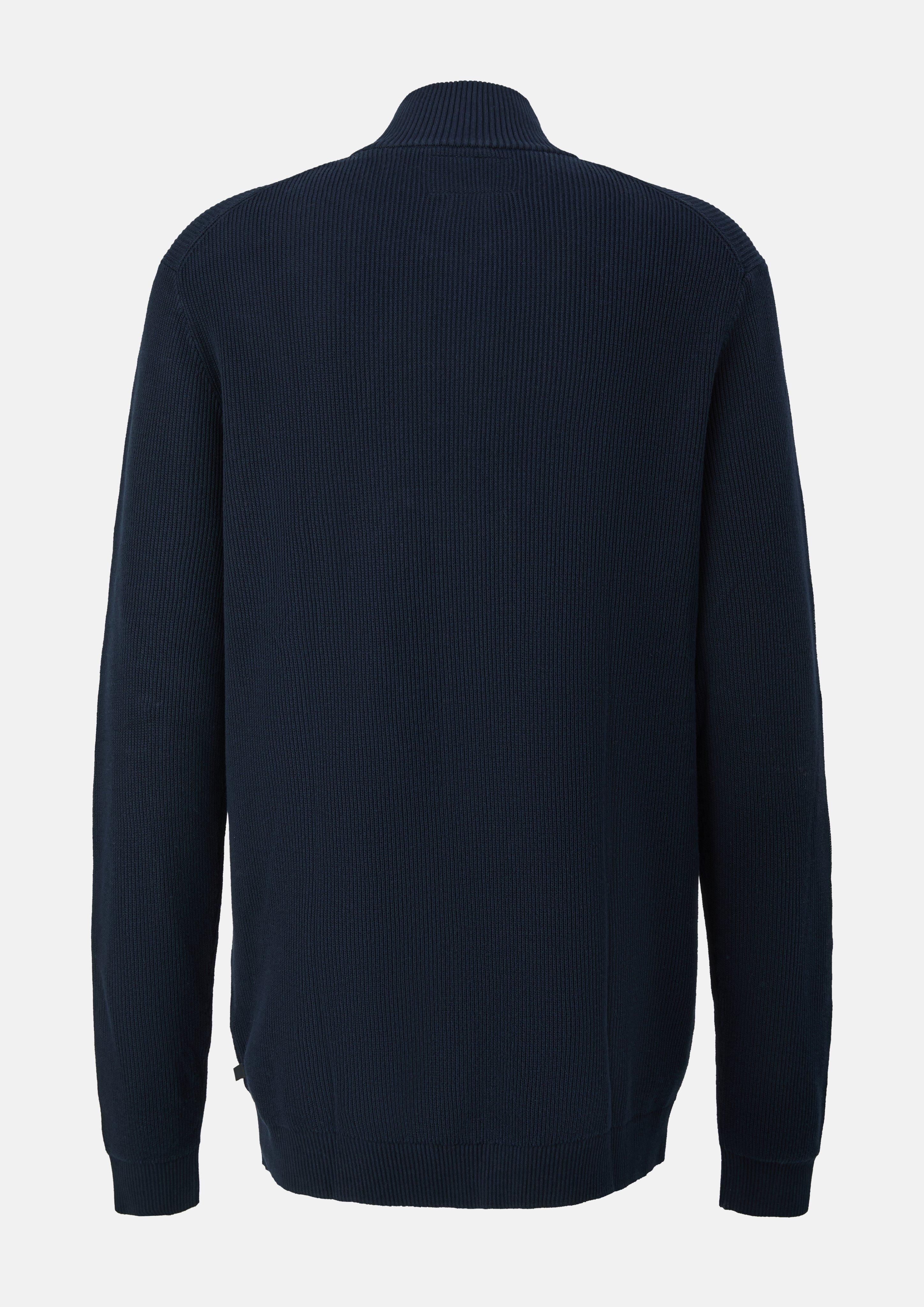 Hommes Pull en maille texturée à col roulé en bleu de s.Oliver Men Tall Sizes
