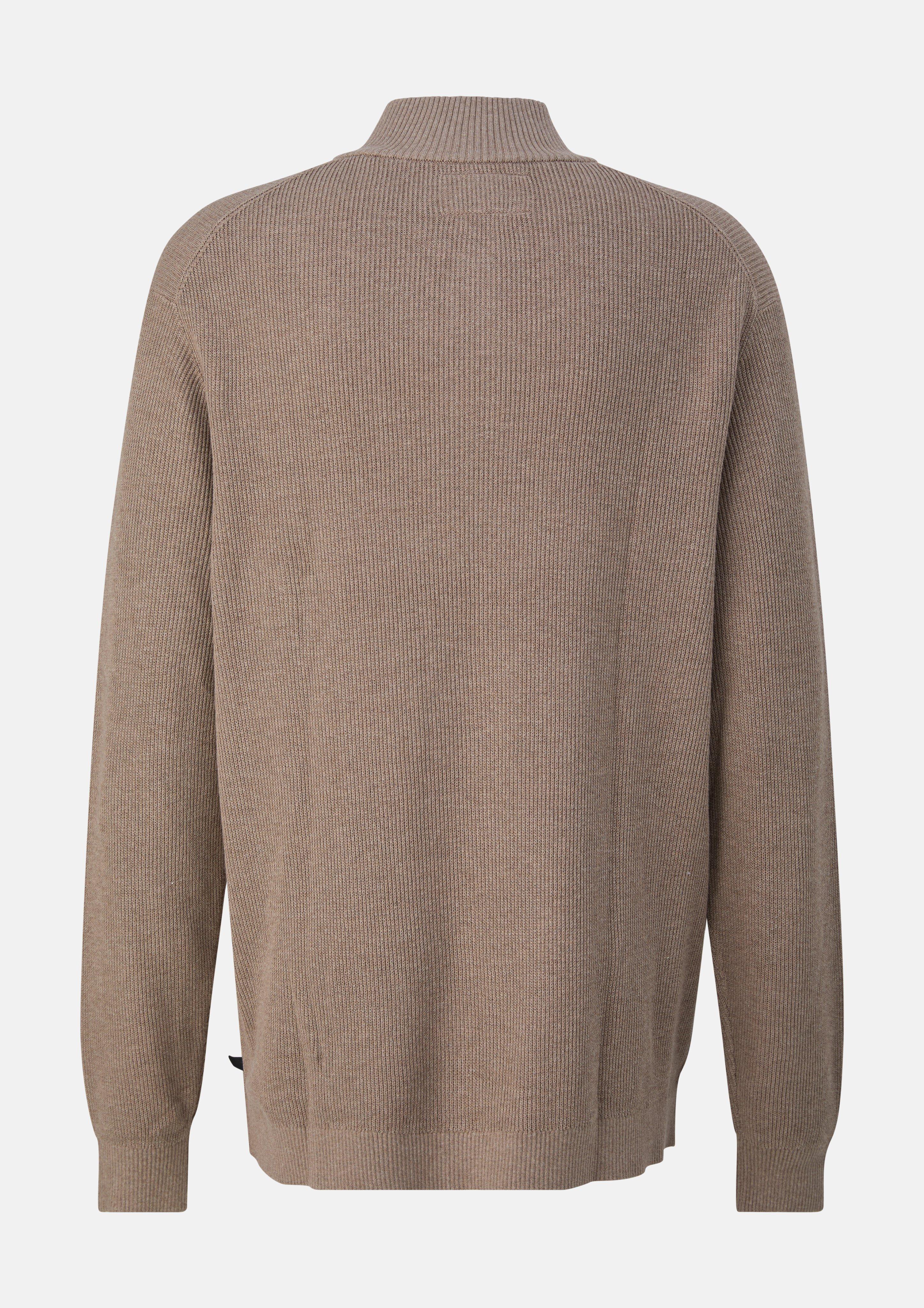 Hommes Pull en maille texturée à col roulé en brun de s.Oliver Men Tall Sizes