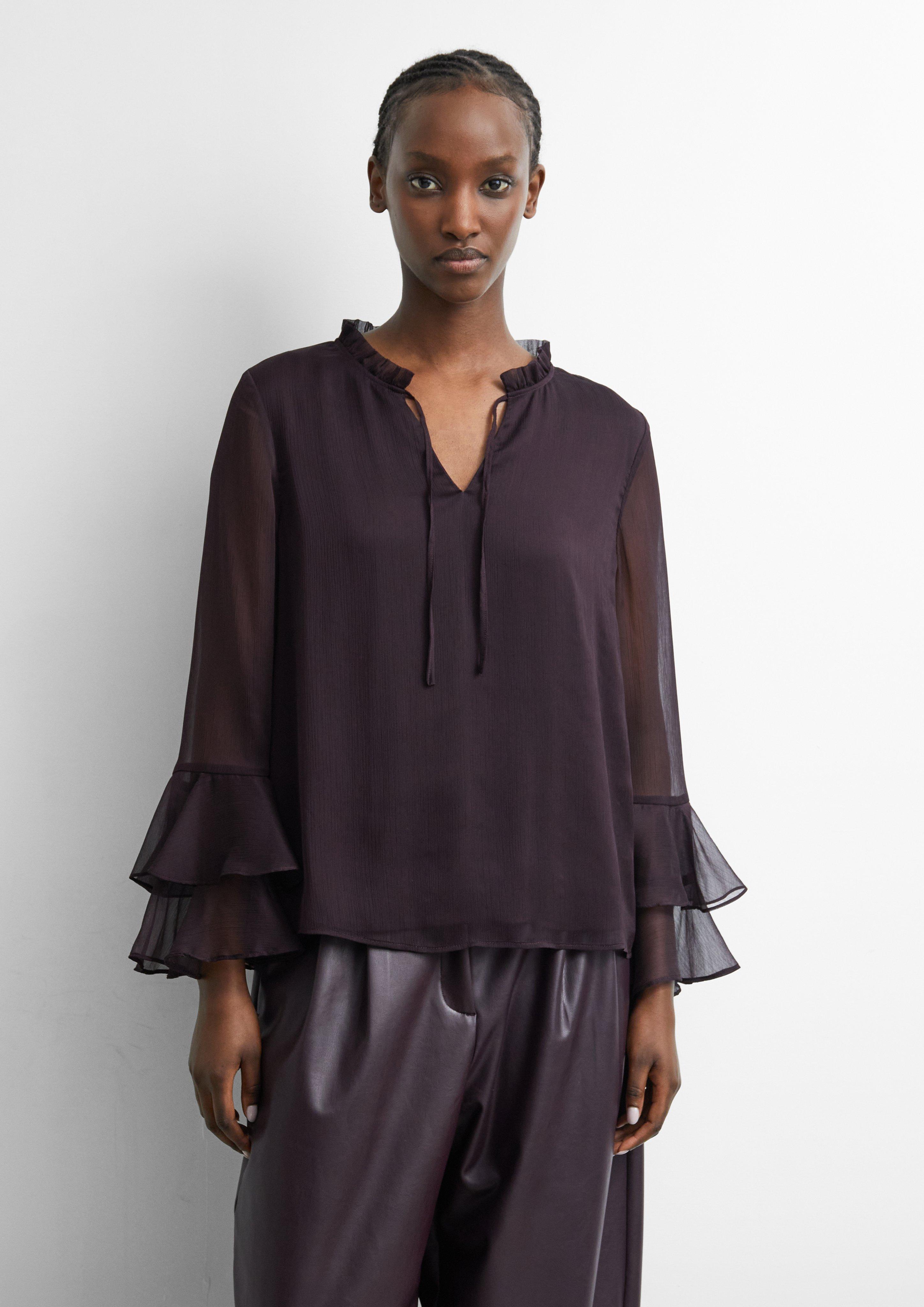 Blouse in aubergine by COMMA