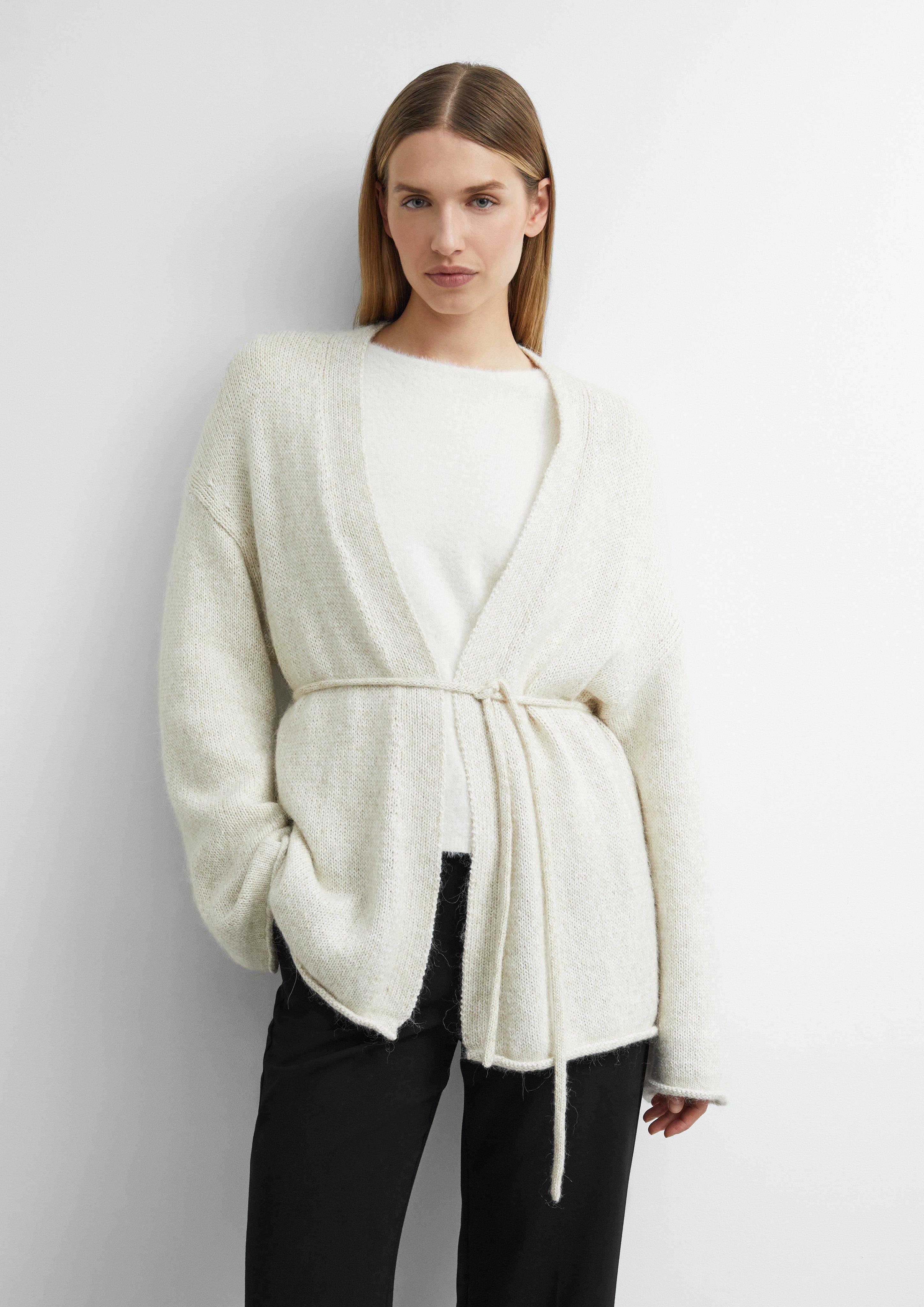 Damen Strickjacke in creme von comma