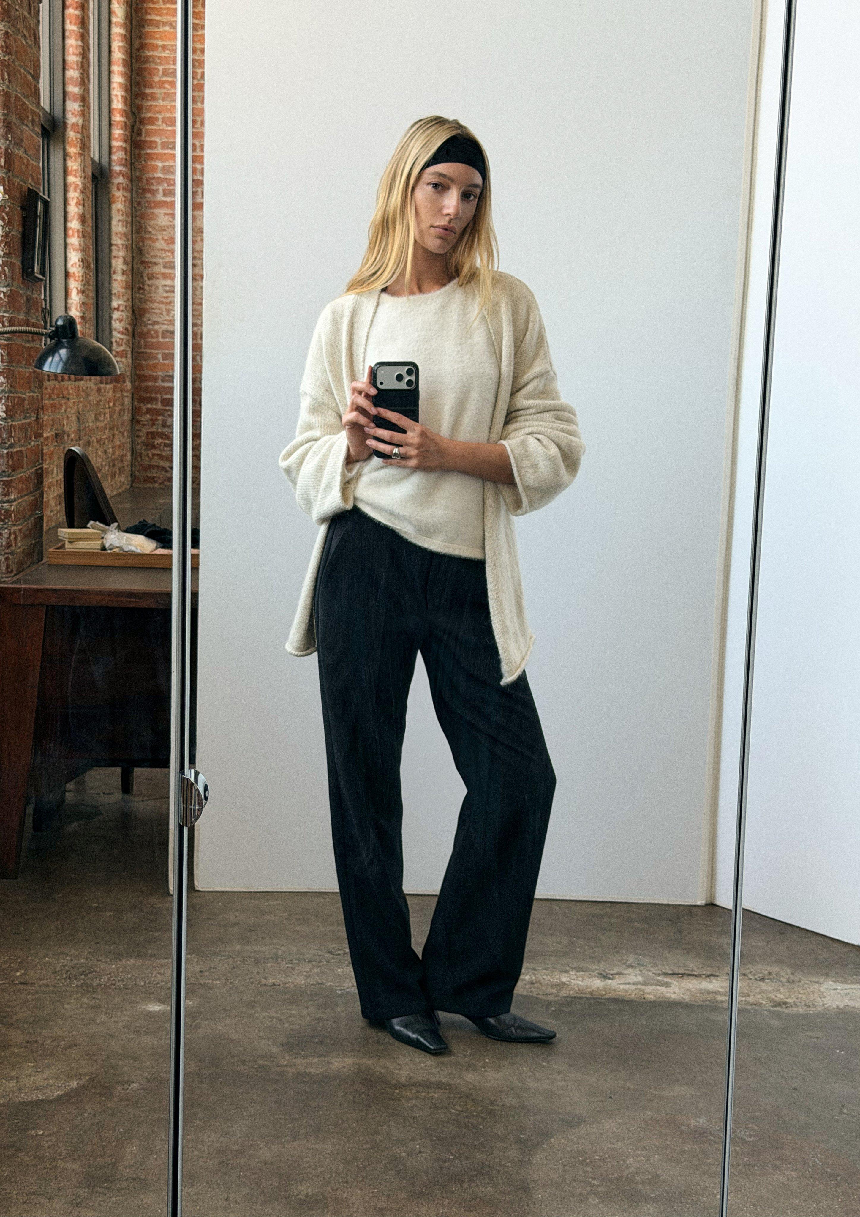 Strickjacke in Farbe creme von comma
