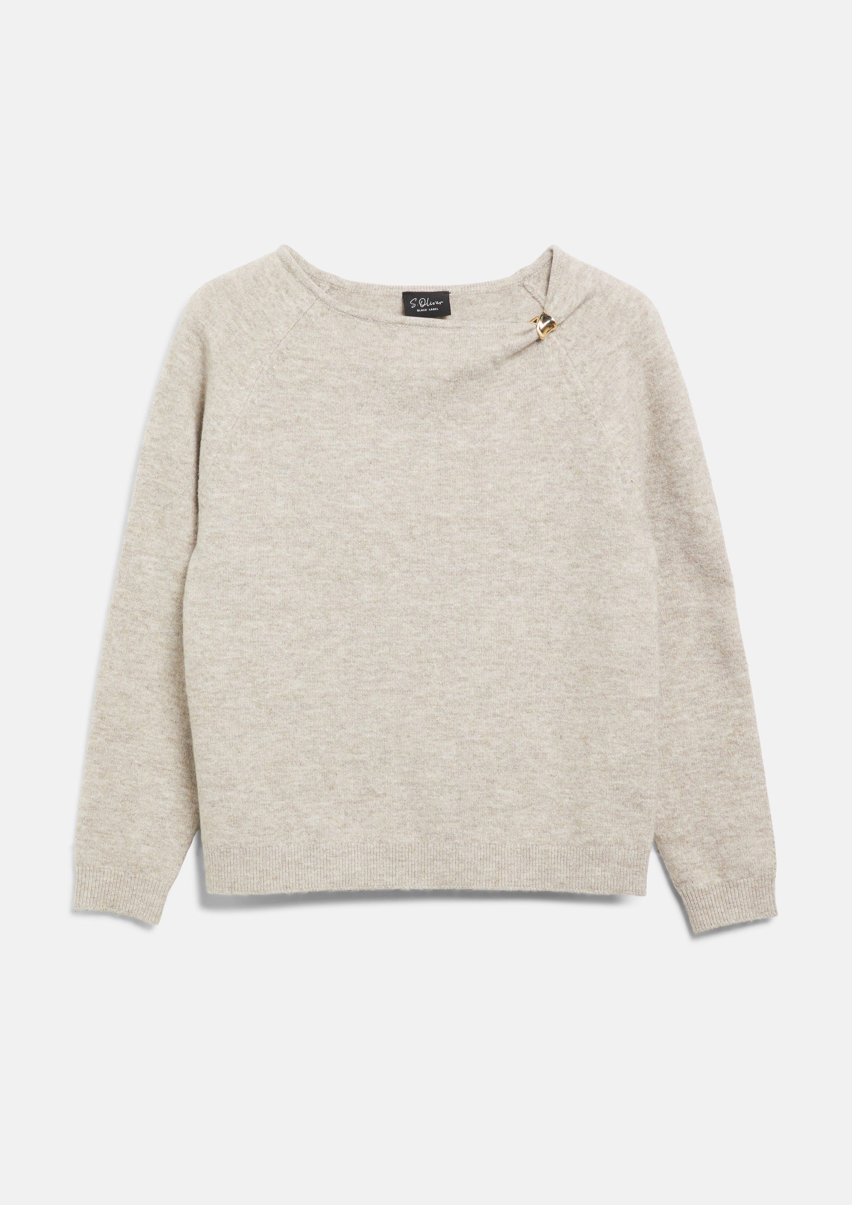 Femmes Pull en tricot en beige de s.Oliver BLACK LABEL