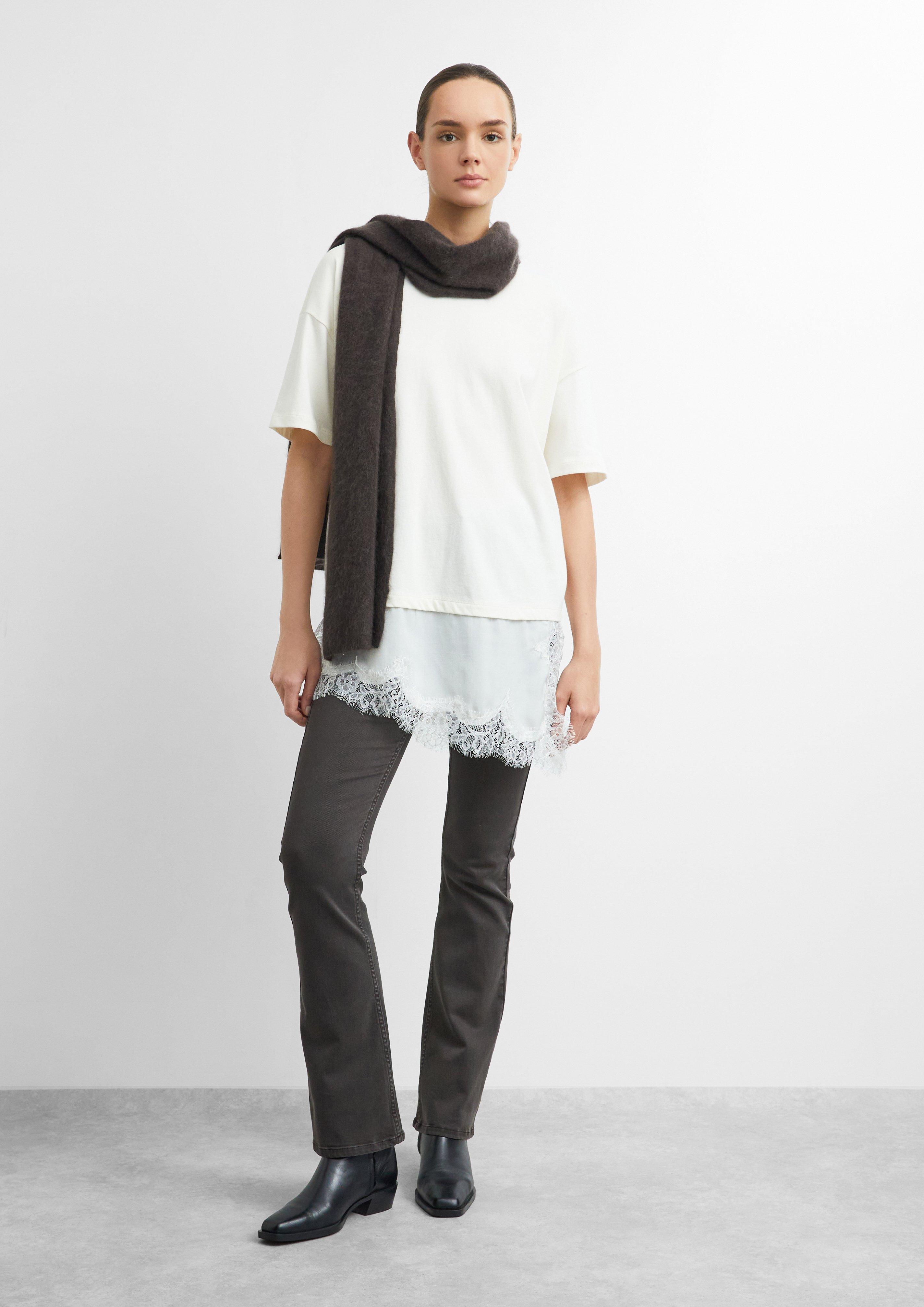 Femmes Foulard en brun de comma