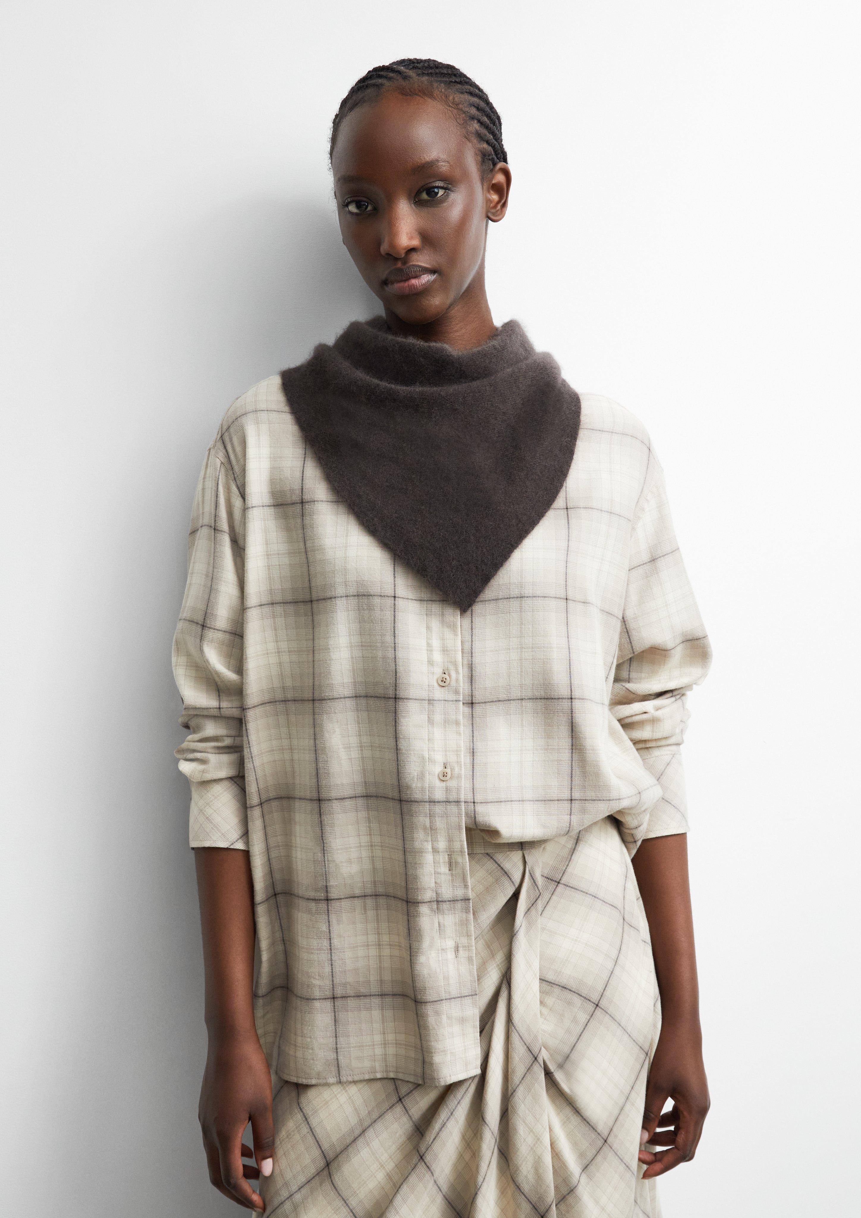 Femmes Foulard en brun de comma