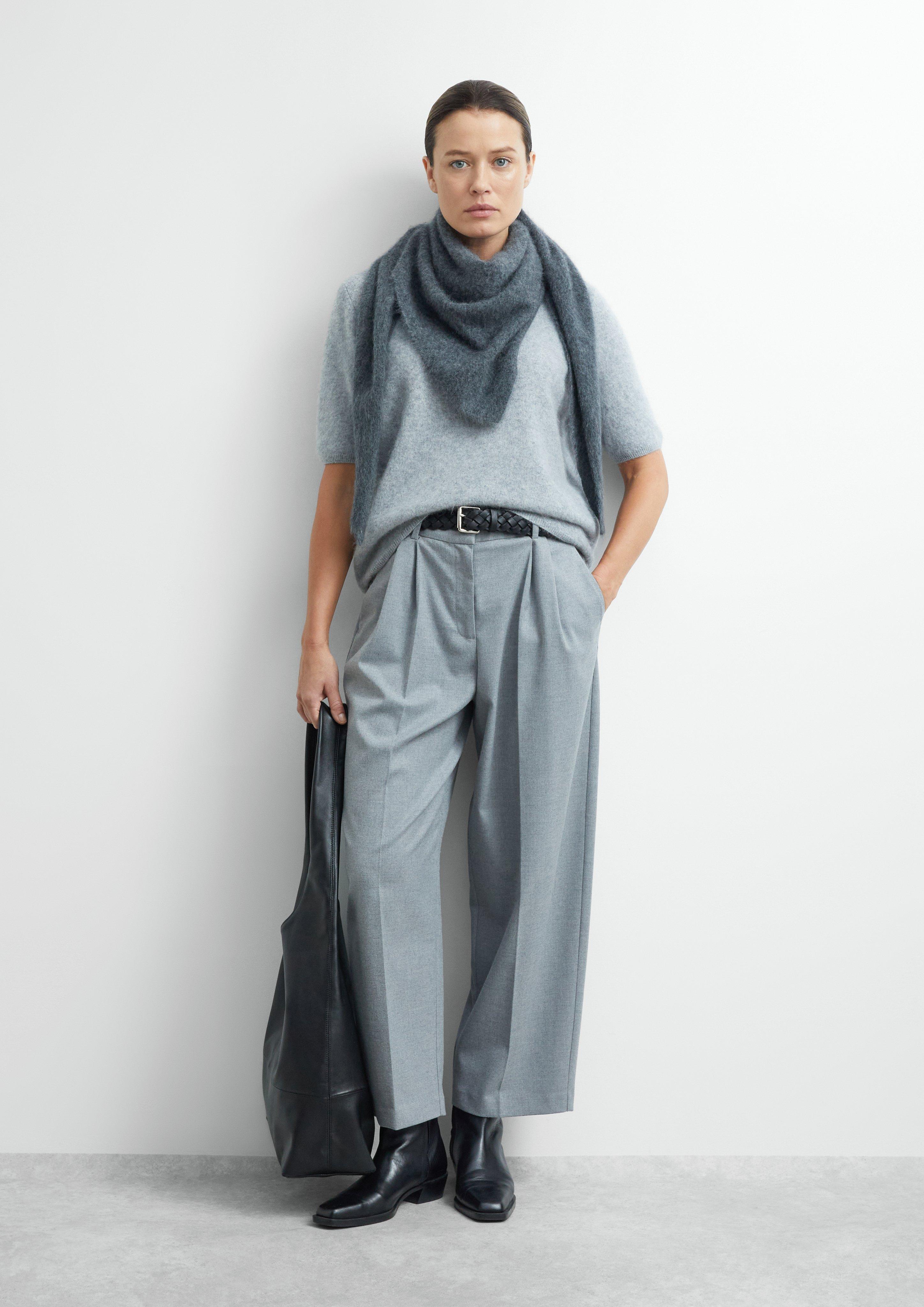 Femmes Foulard en gris de comma