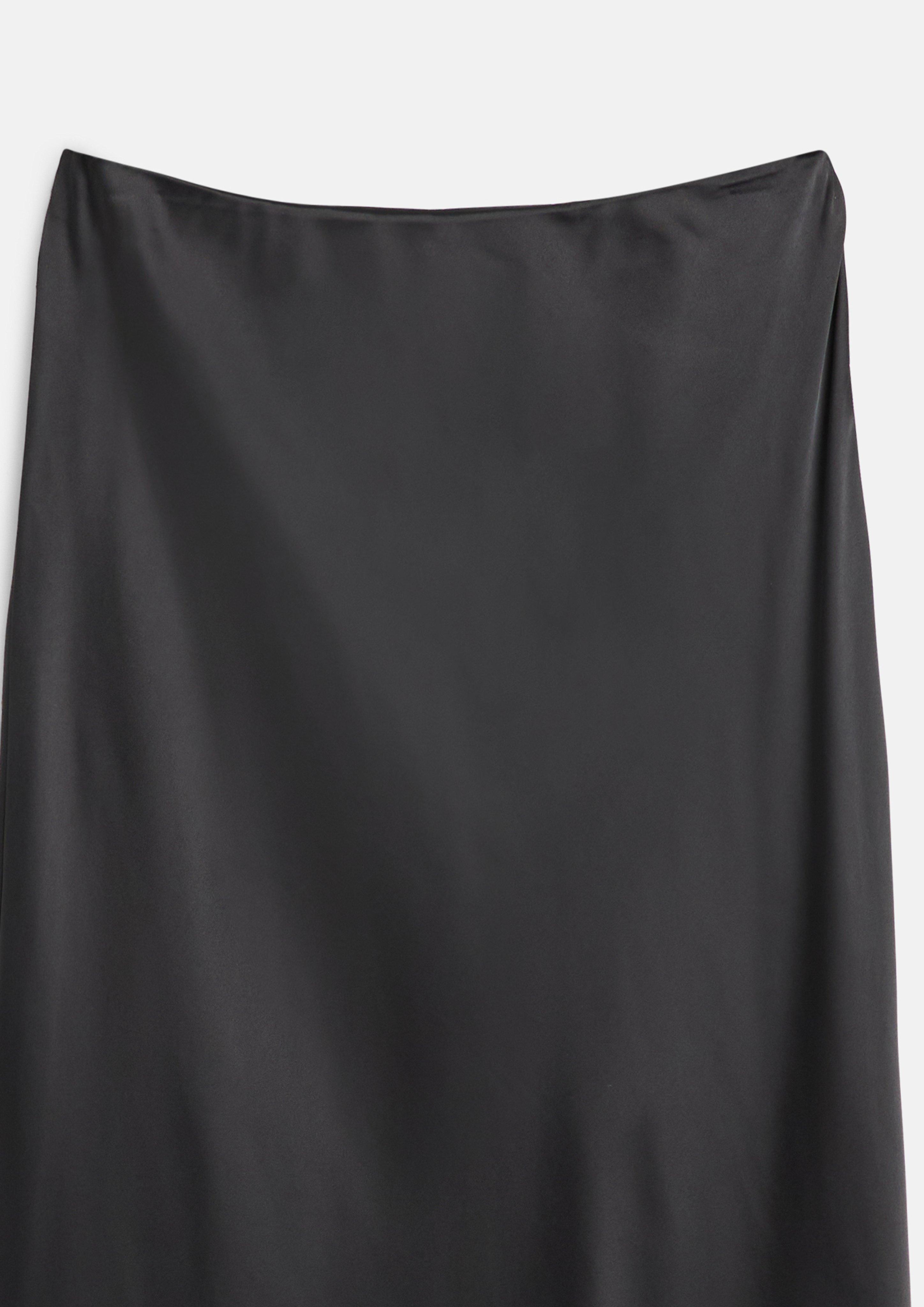 Damen Satinrock mit Spitze in schwarz von s.Oliver BLACK LABEL