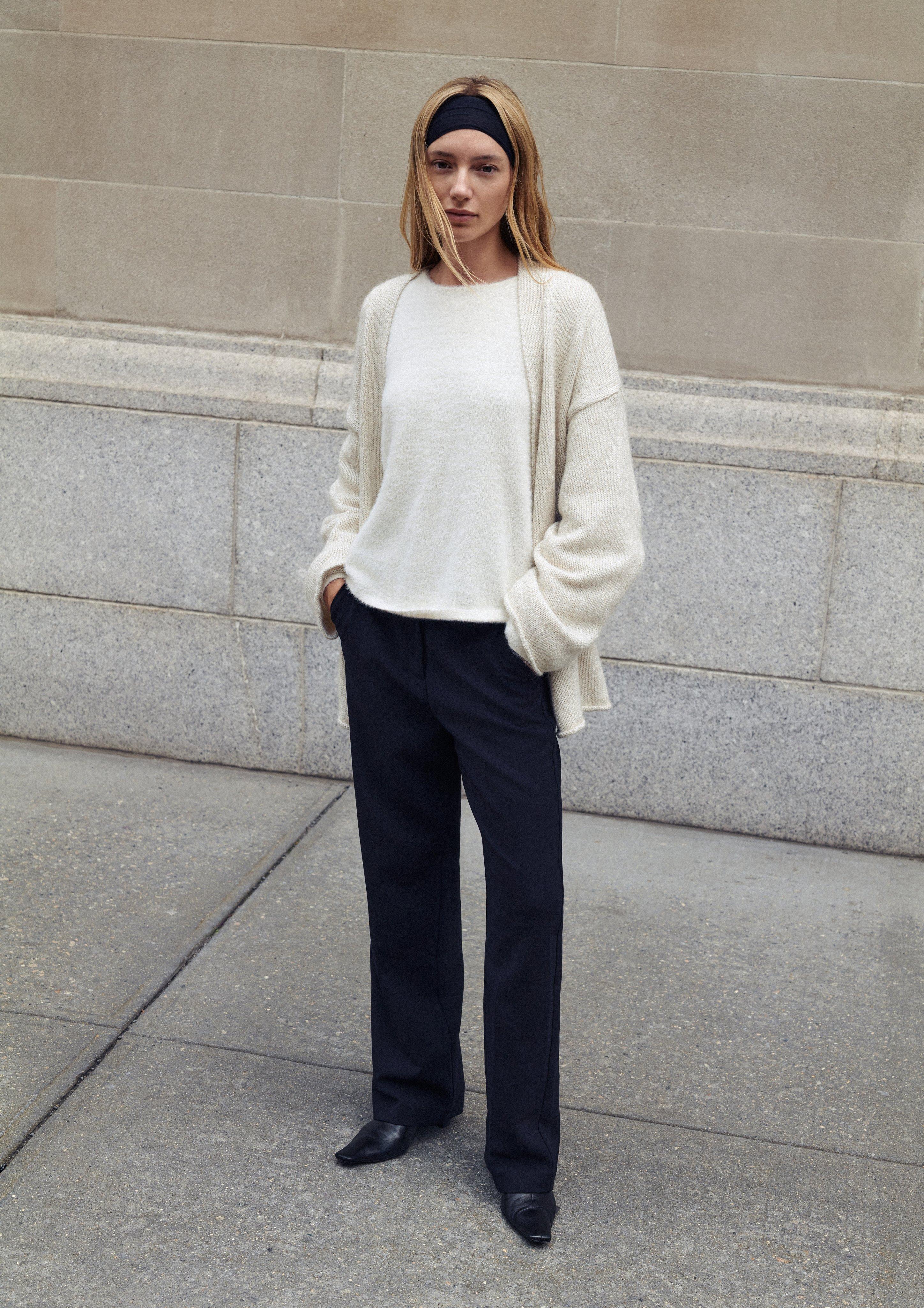 Pull en tricot en crème de COMMA