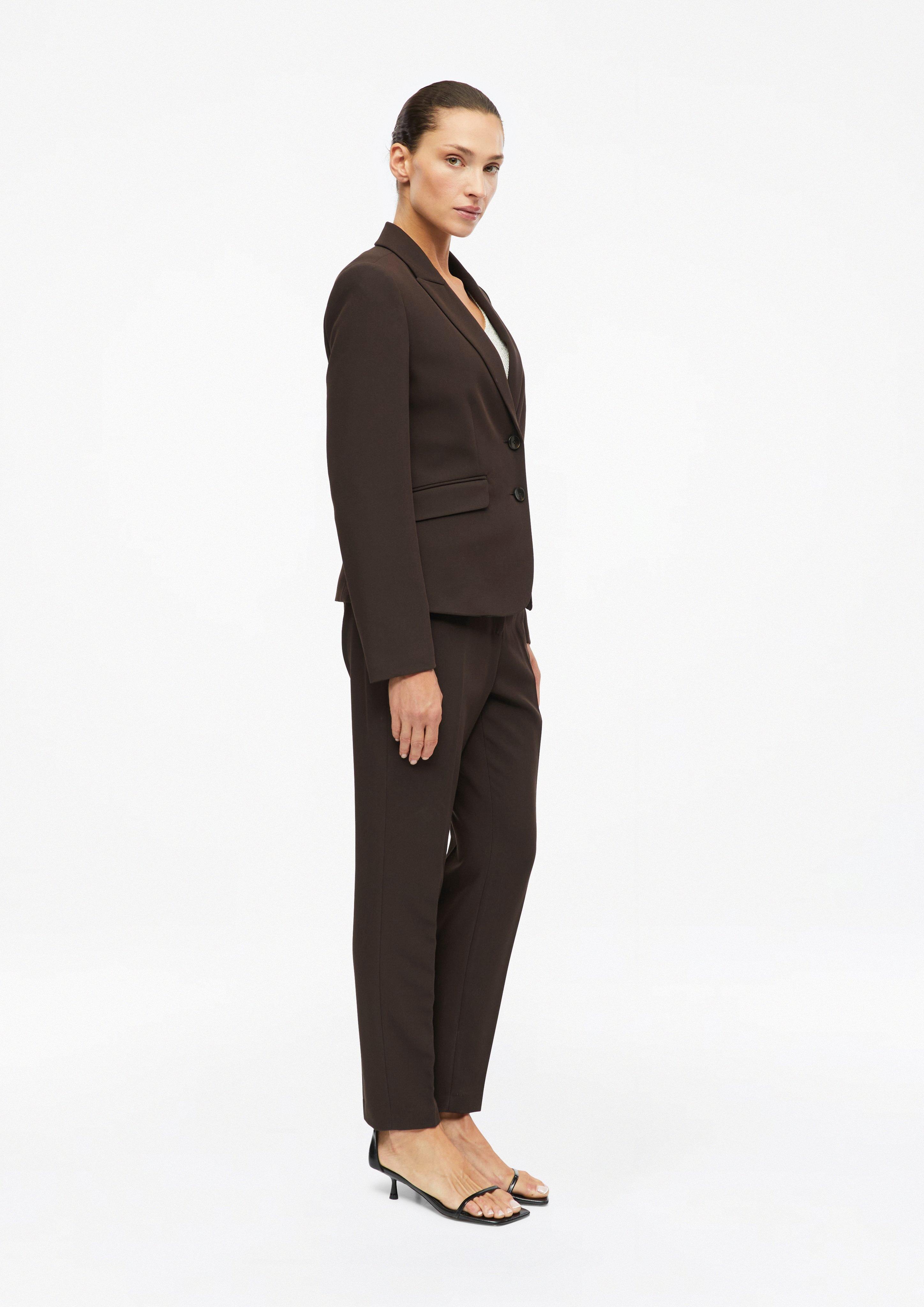 Femmes Blazer en sergé, coupe slim en brun de s.Oliver BLACK LABEL