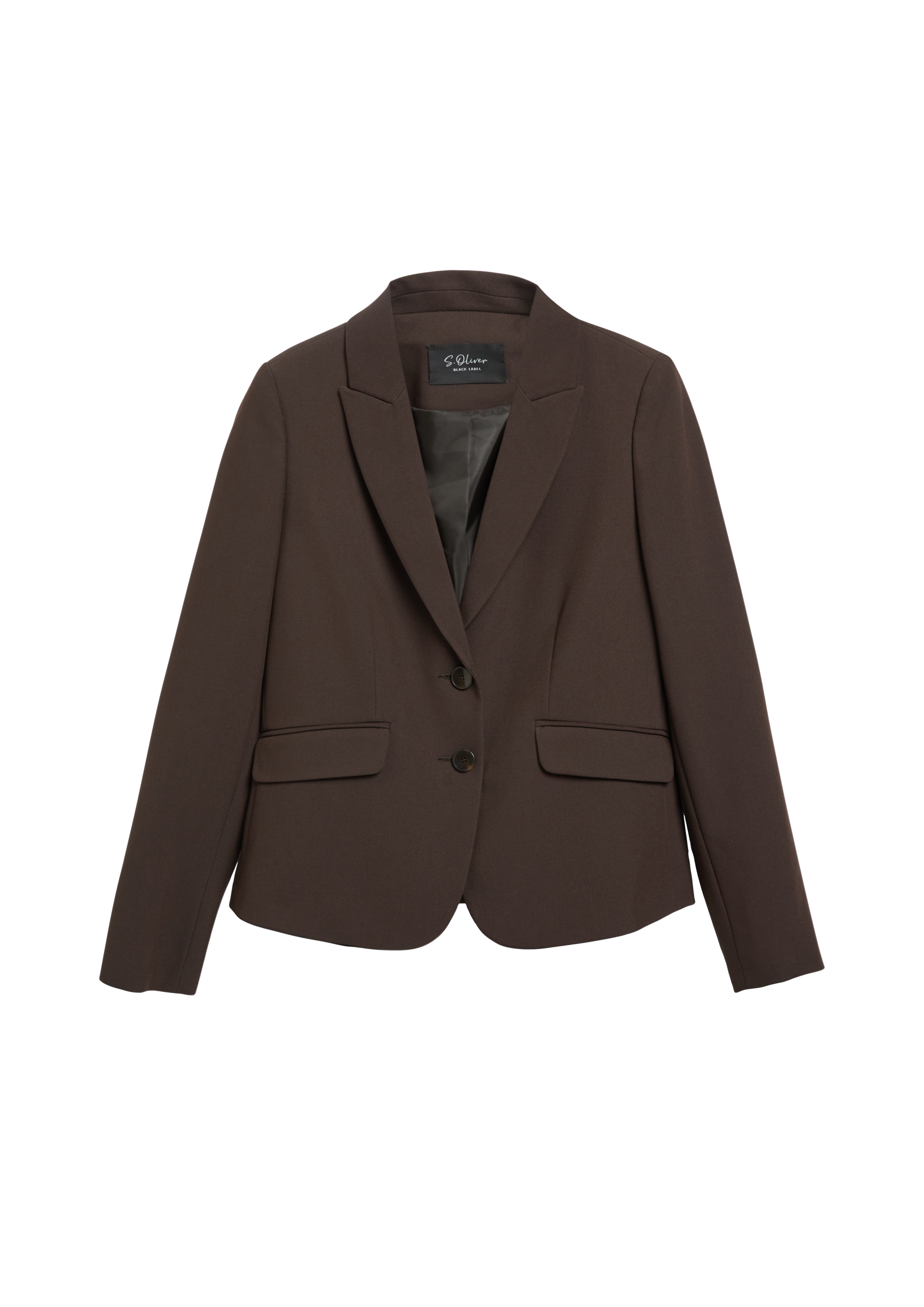 Twill-blazer met slanke pasvorm