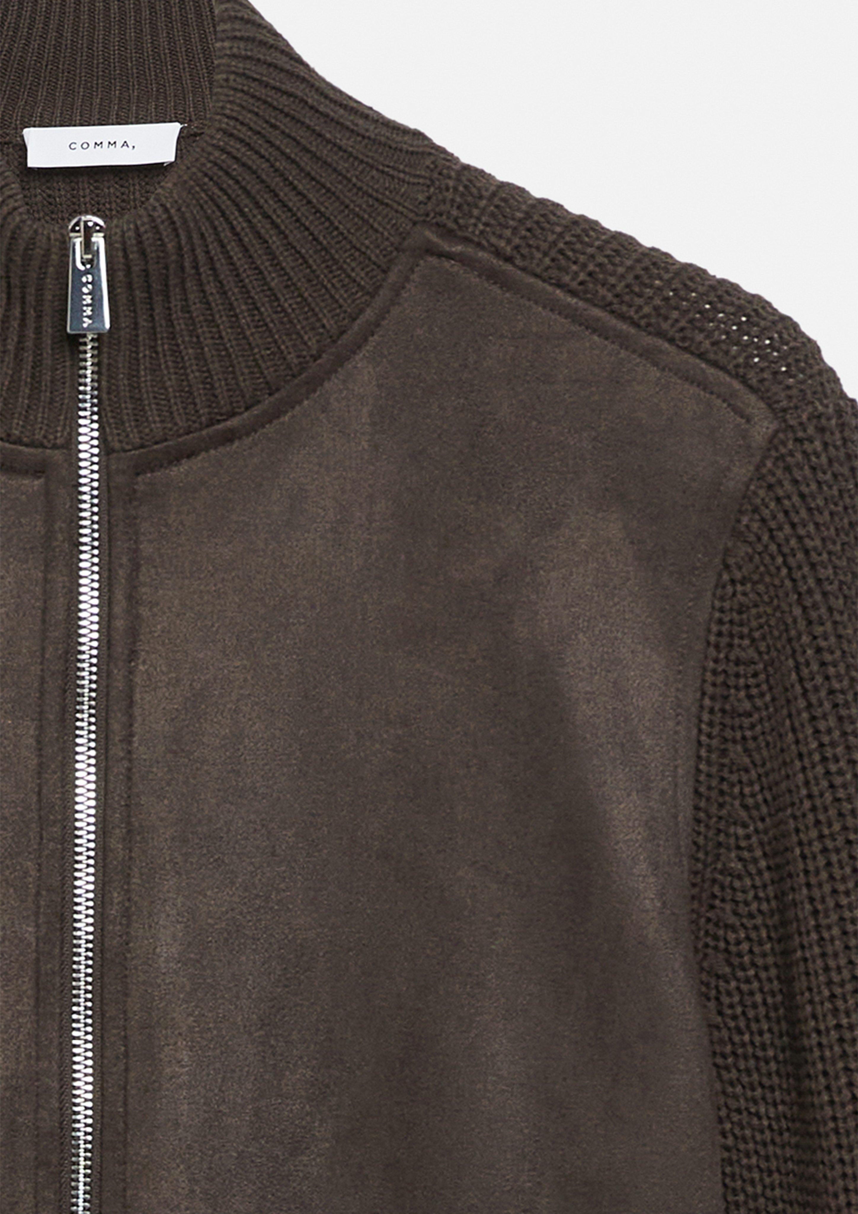 Damen Strickjacke in braun von COMMA