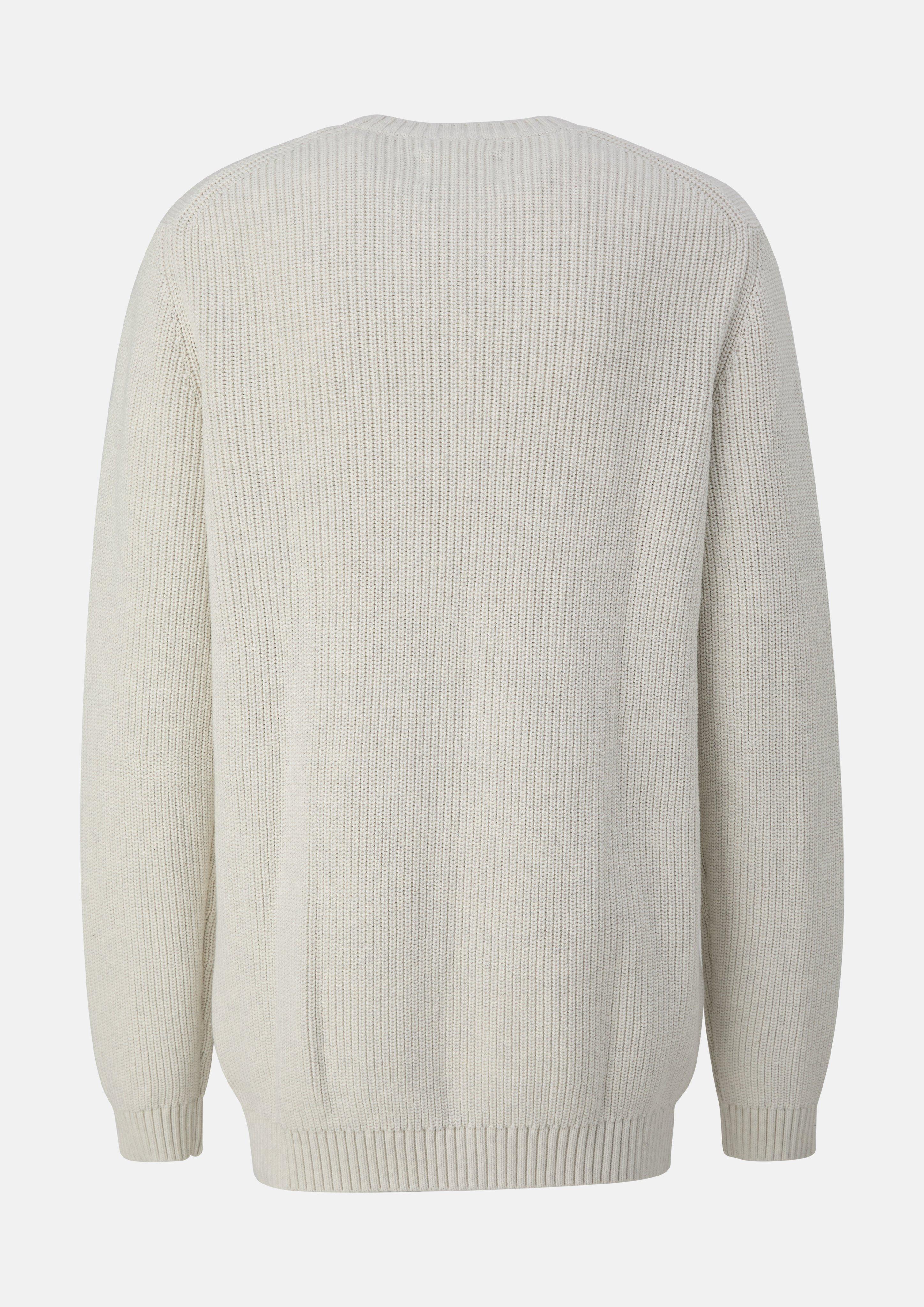 Men Knitted pullover in cream by s.Oliver Men Tall Sizes
