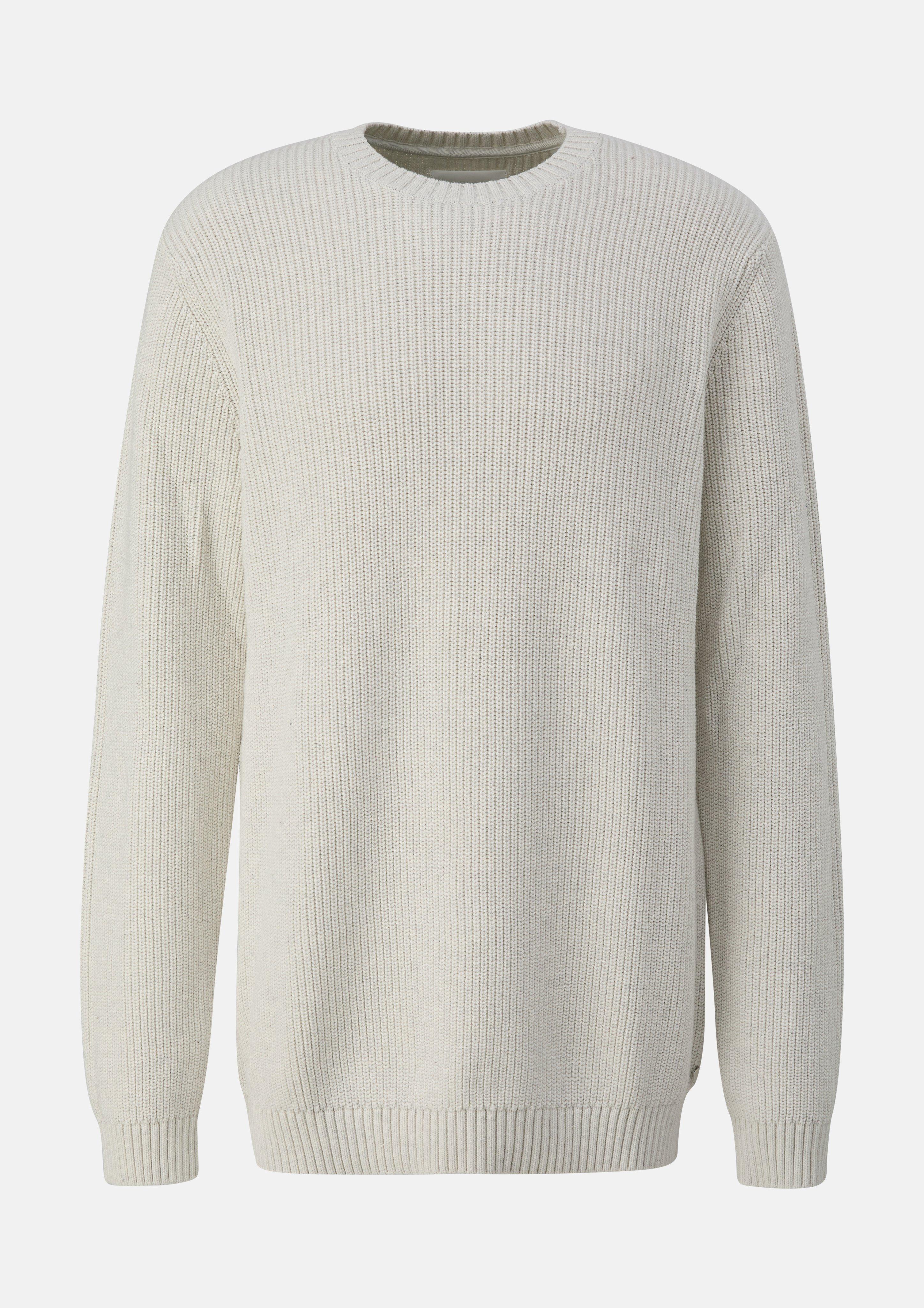 Men Knitted pullover in cream by s.Oliver Men Tall Sizes
