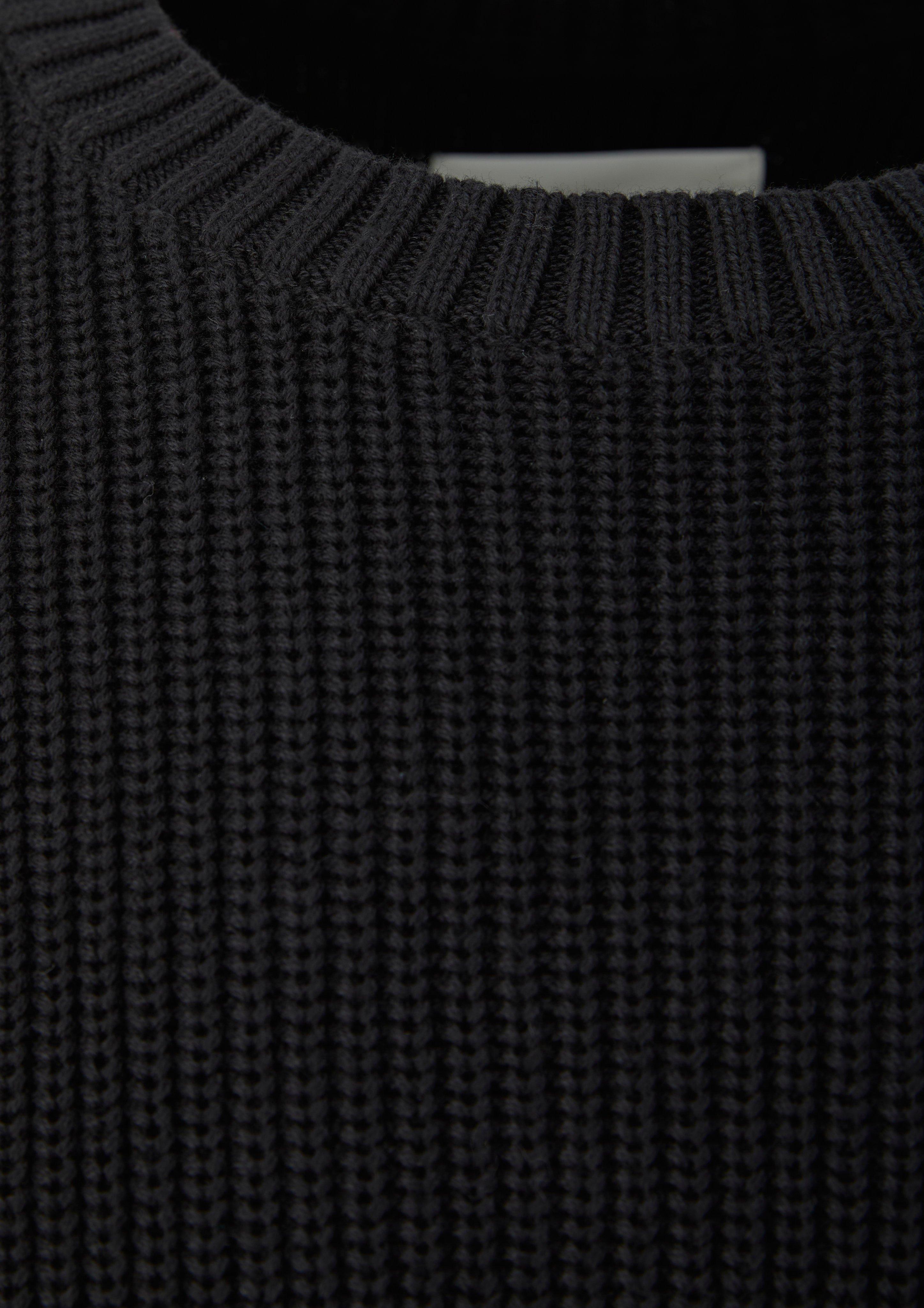 Men Knitted pullover in black by s.Oliver Men Tall Sizes