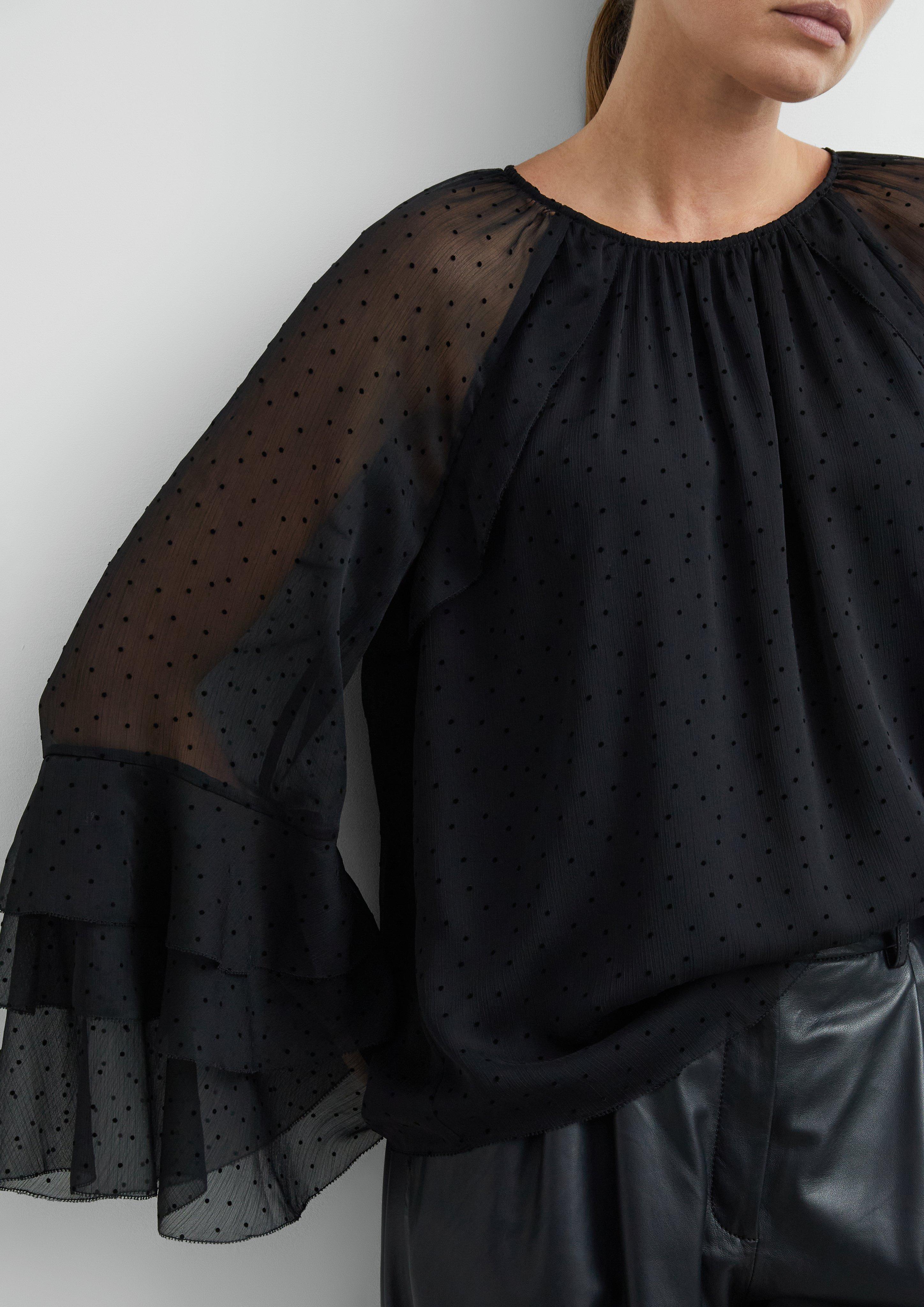 Damen Bluse in schwarz von COMMA