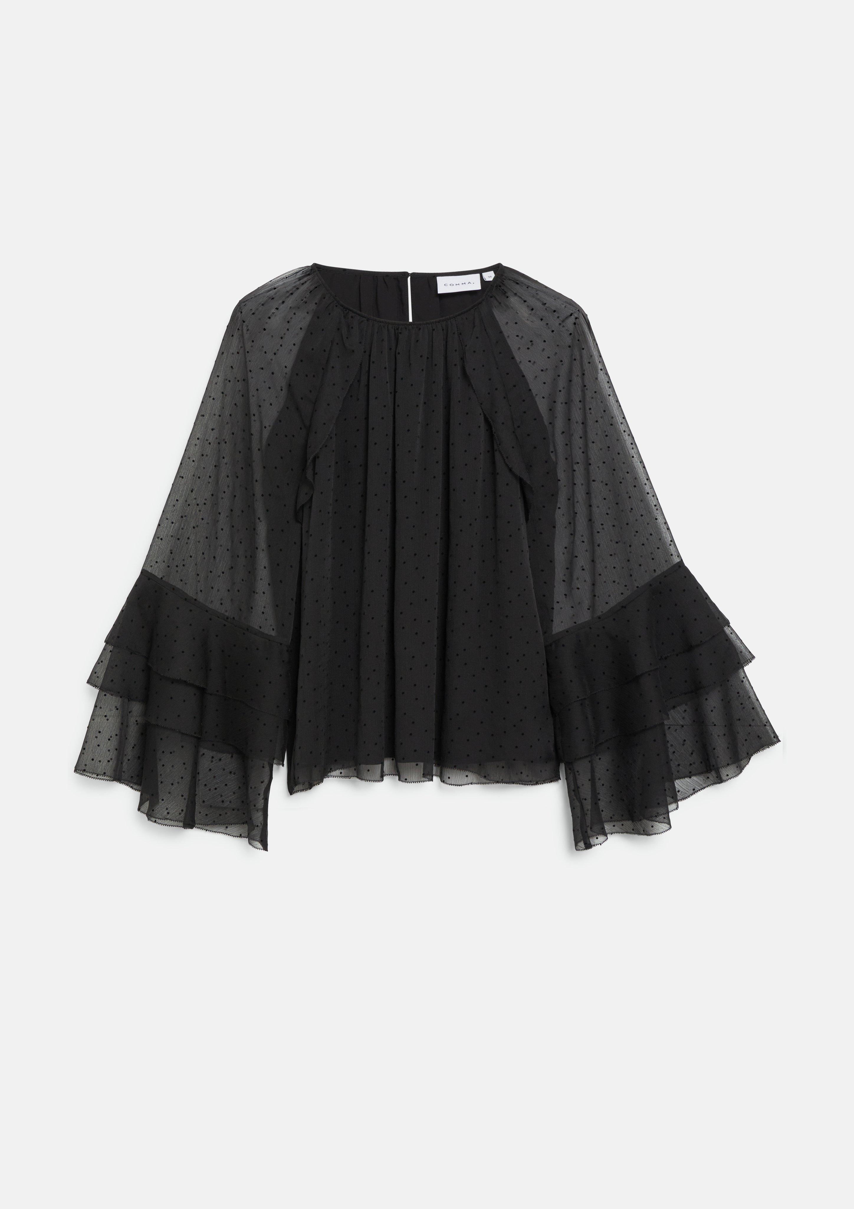 Damen Bluse in schwarz von COMMA