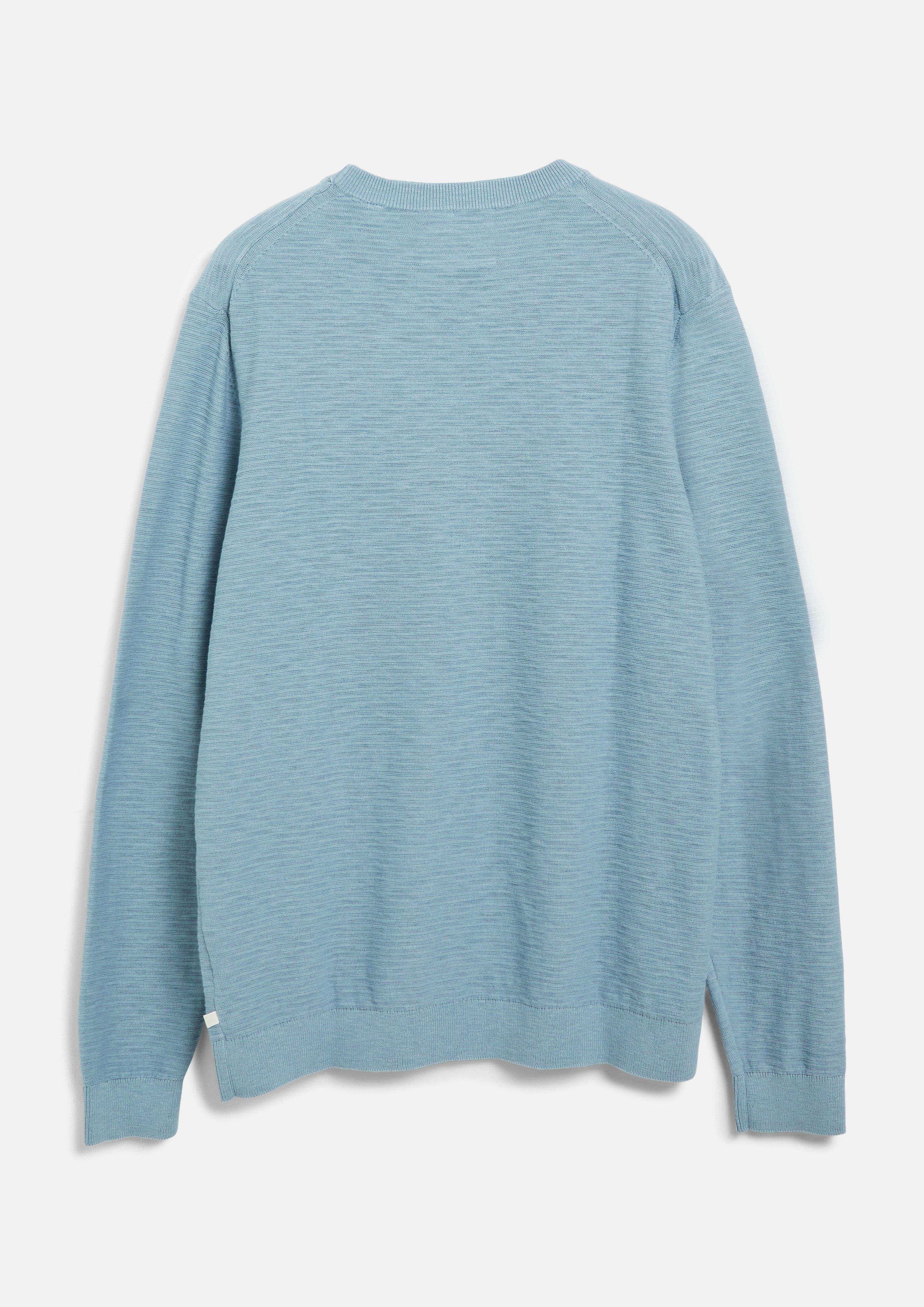 Hommes Pull en coton à effet flammé en bleu de s.Oliver Men Tall Sizes