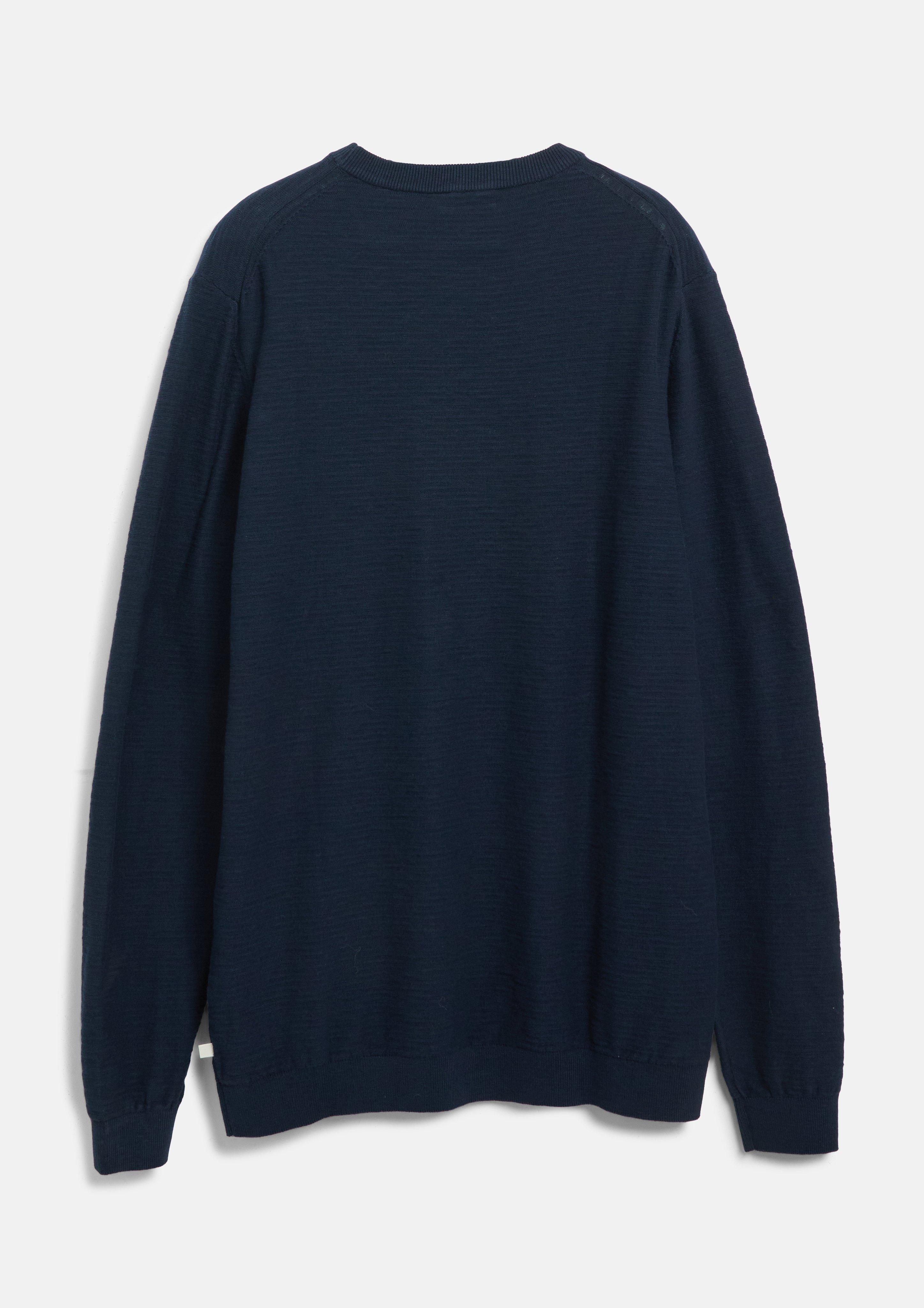 Hommes Pull en coton à effet flammé en bleu de s.Oliver Men Tall Sizes