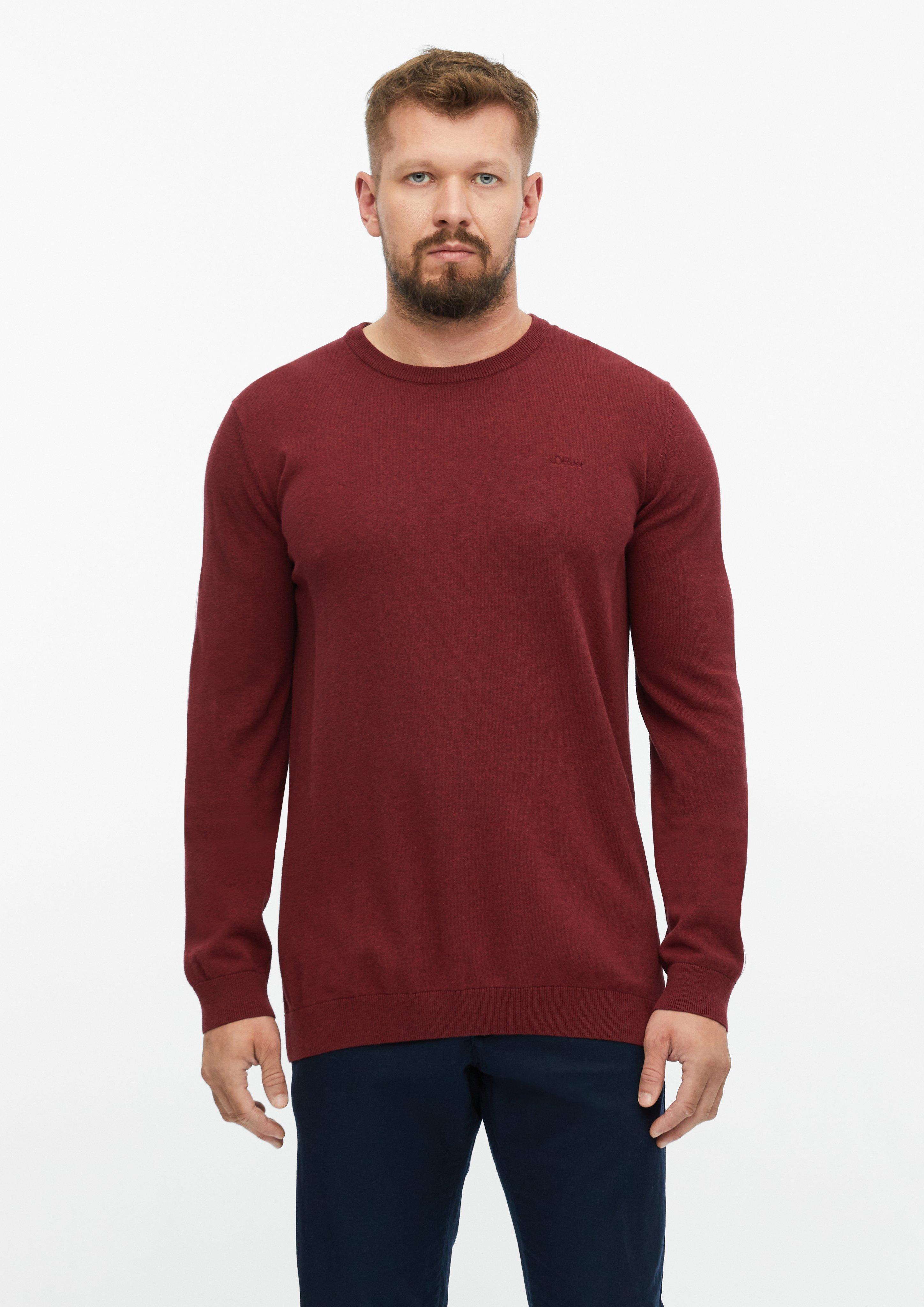 Pulover u boji bordo od s.Oliver Men Tall Sizes
