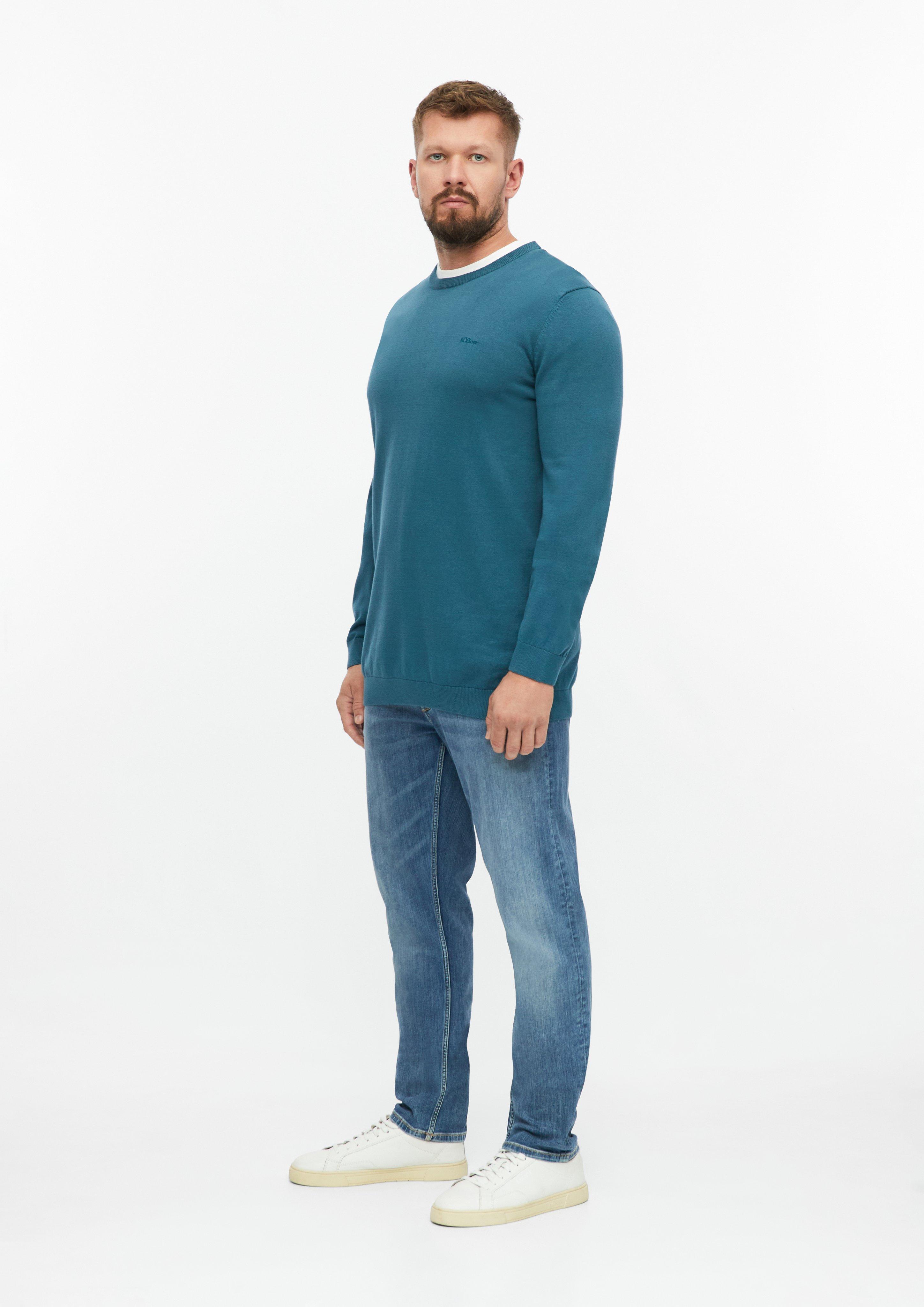 Hommes Pull en tricot en bleu de s.Oliver Men Tall Sizes