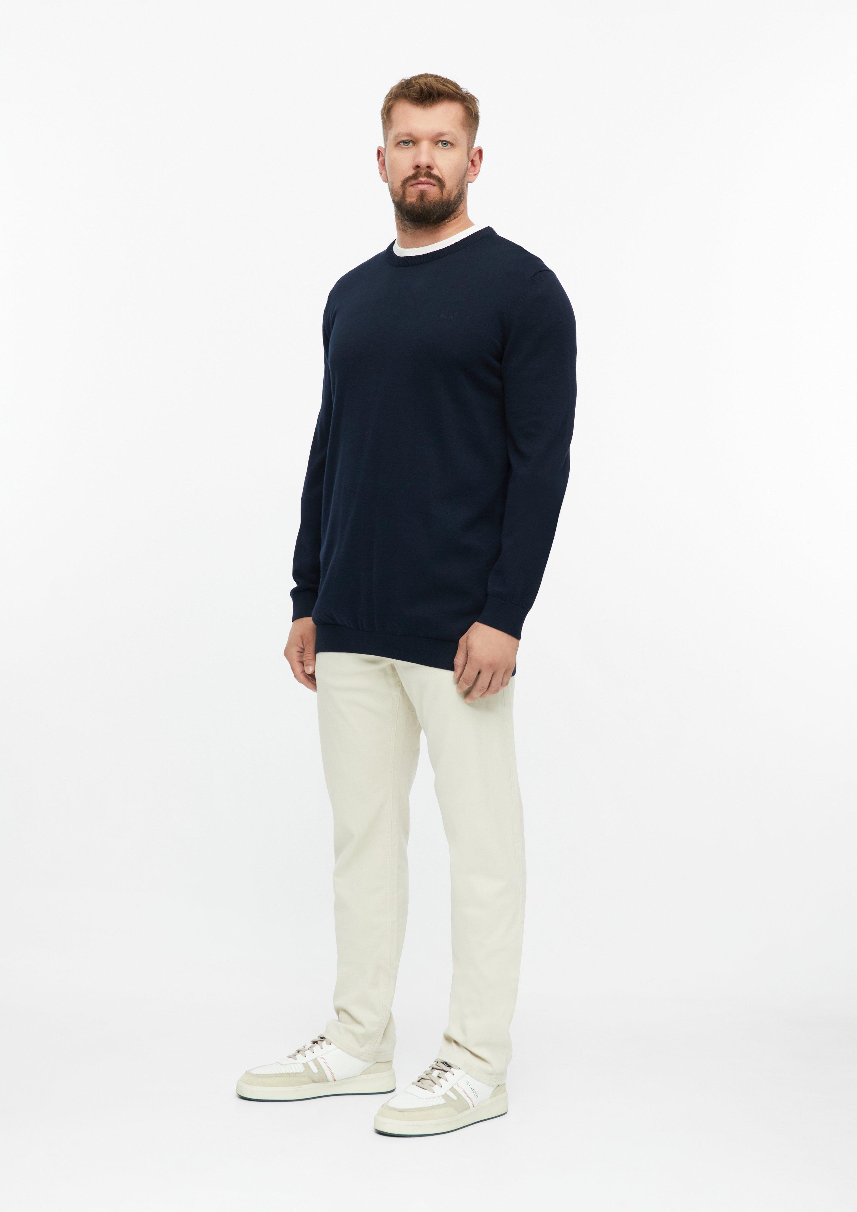 Hommes Pull en tricot en bleu de s.Oliver Men Tall Sizes