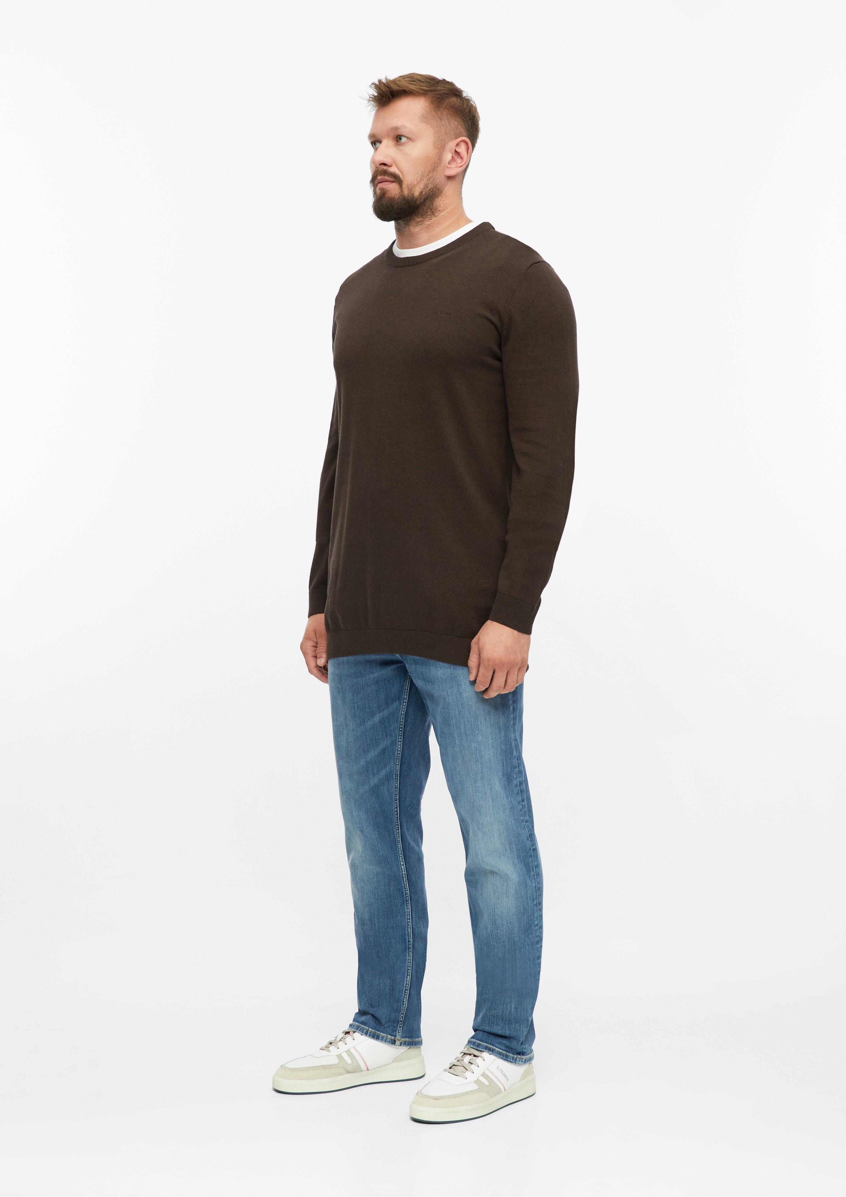 Hommes Pull en tricot en brun de s.Oliver Men Tall Sizes