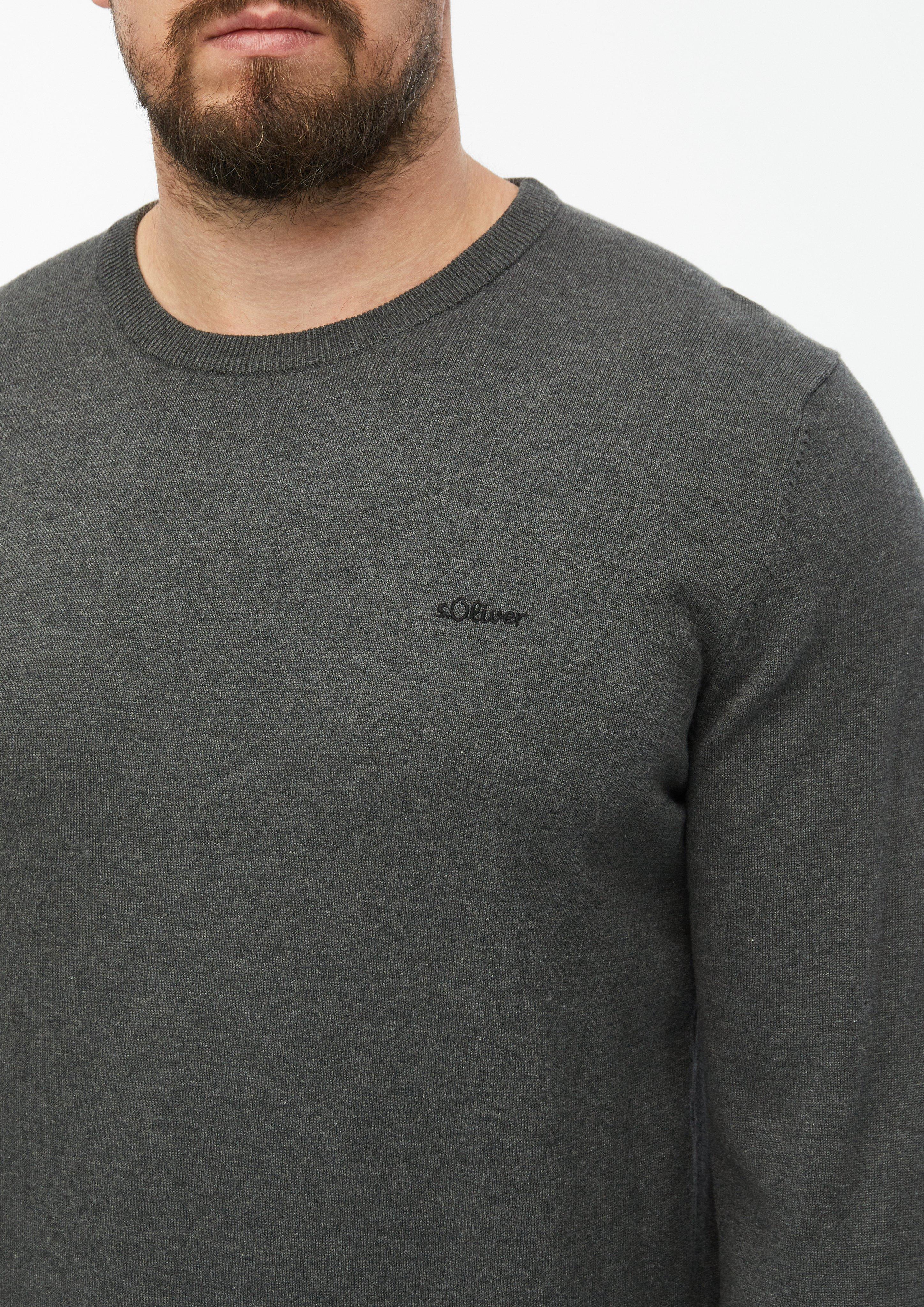 Hommes Pull en tricot en gris de s.Oliver Men Tall Sizes