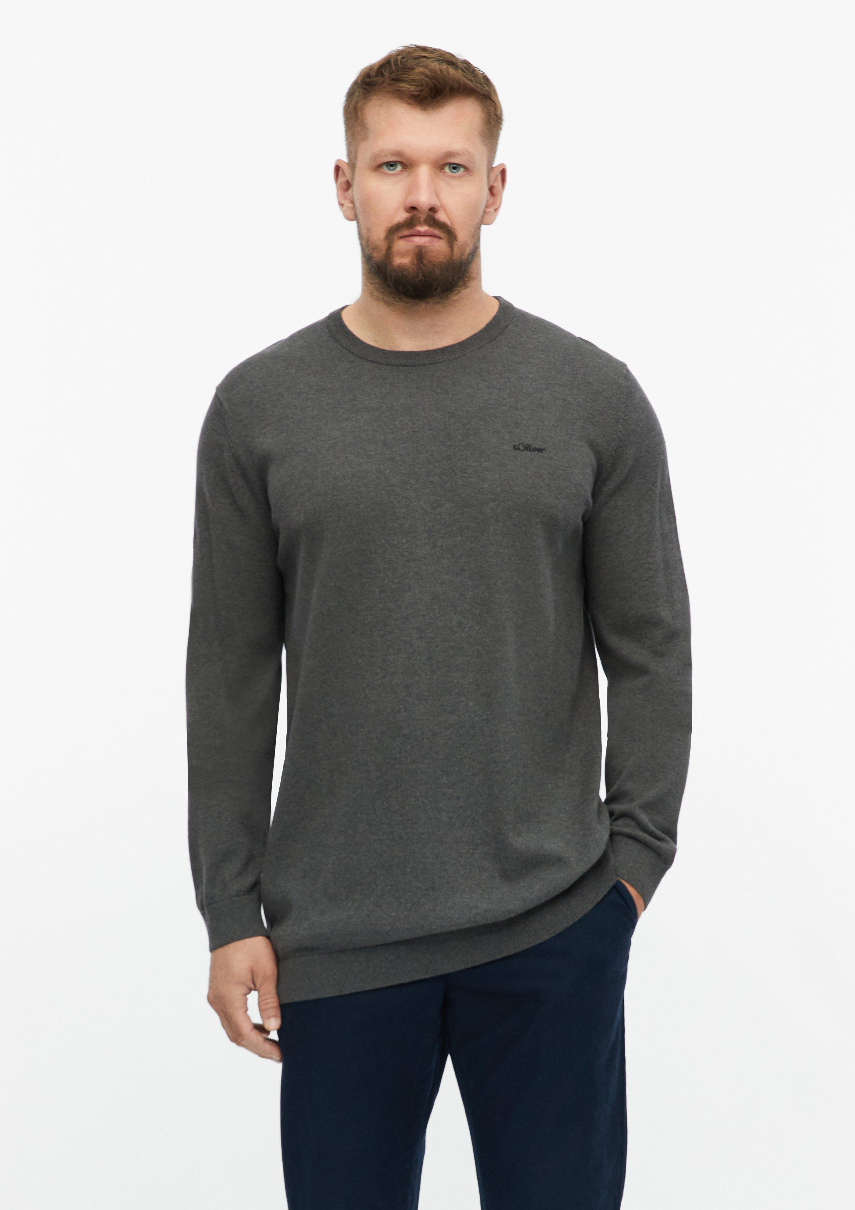 Pulover v barvi temno siva od s.Oliver Men Tall Sizes