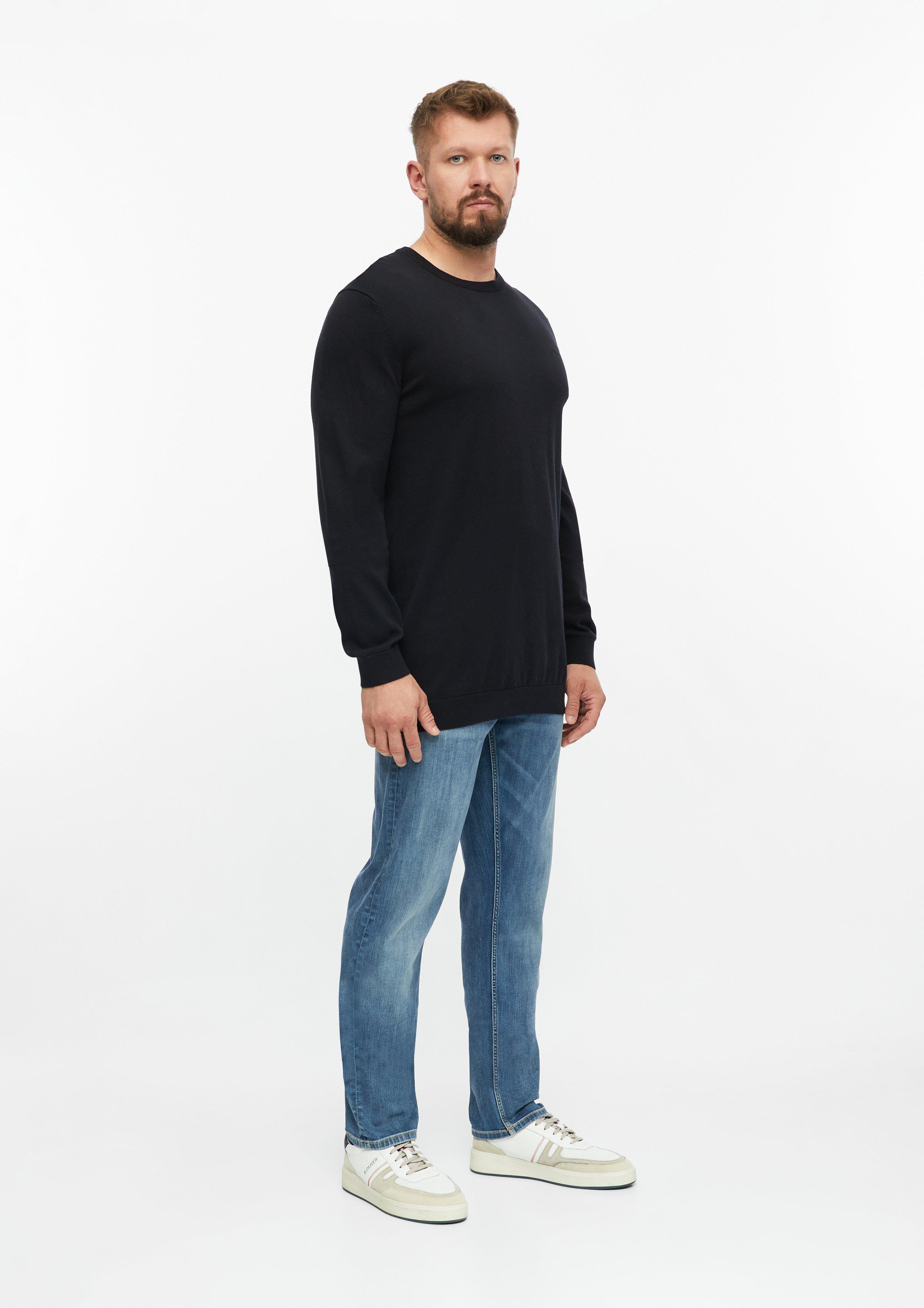 Hommes Pull en tricot en noir de s.Oliver Men Tall Sizes