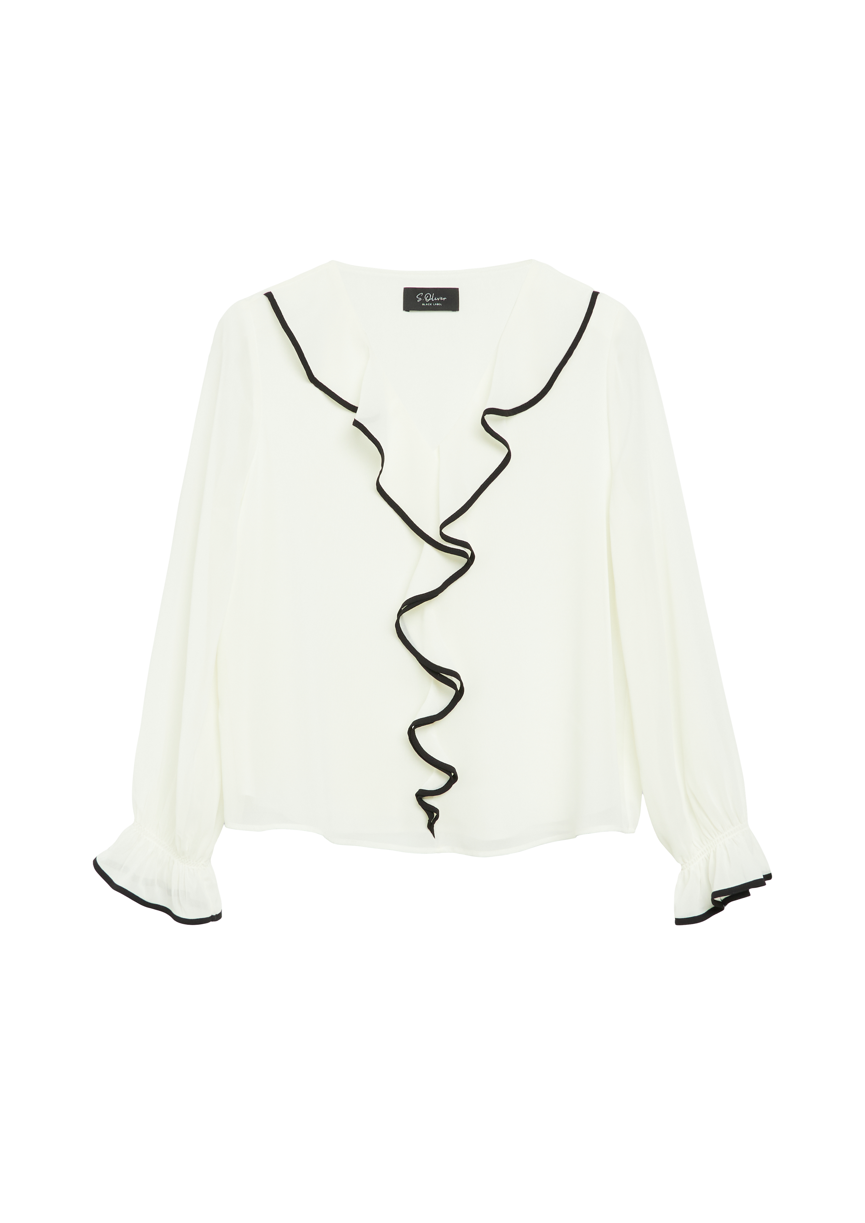 Chiffonblouse met volants