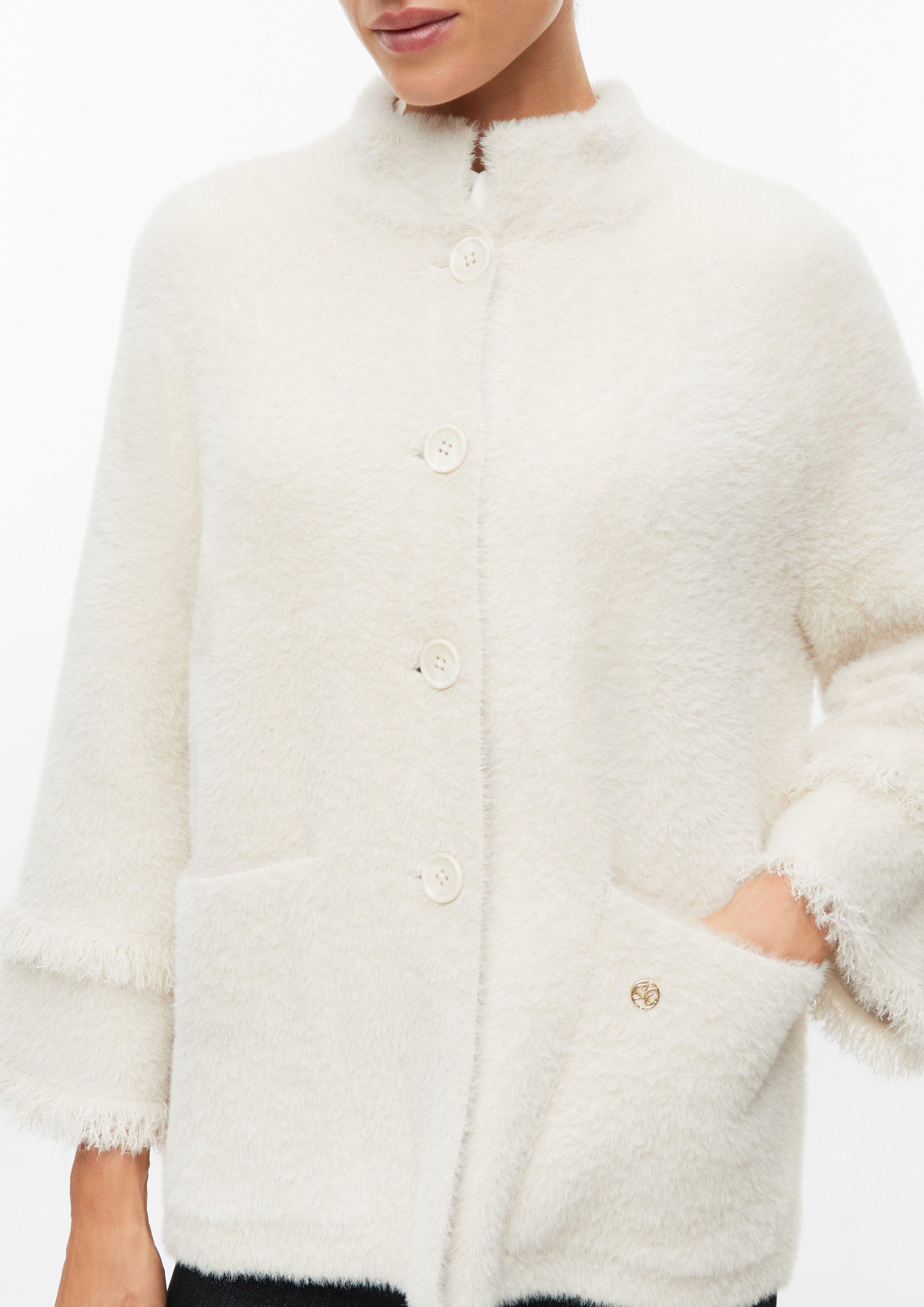 Femmes Veste d'extérieur en crème de s.Oliver BLACK LABEL