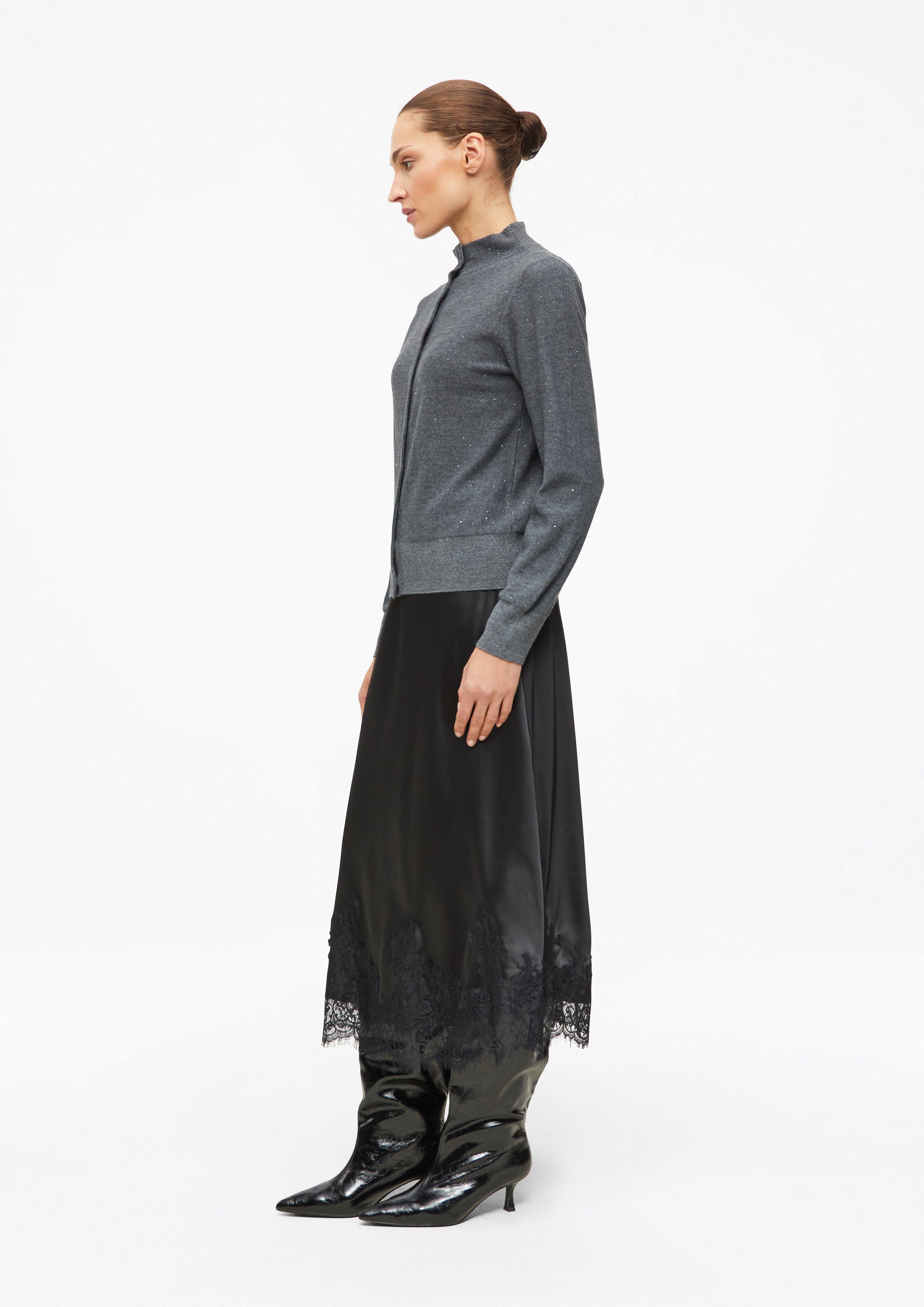 Kobiety Sweter rozpinany w kolorze szary od s.Oliver BLACK LABEL