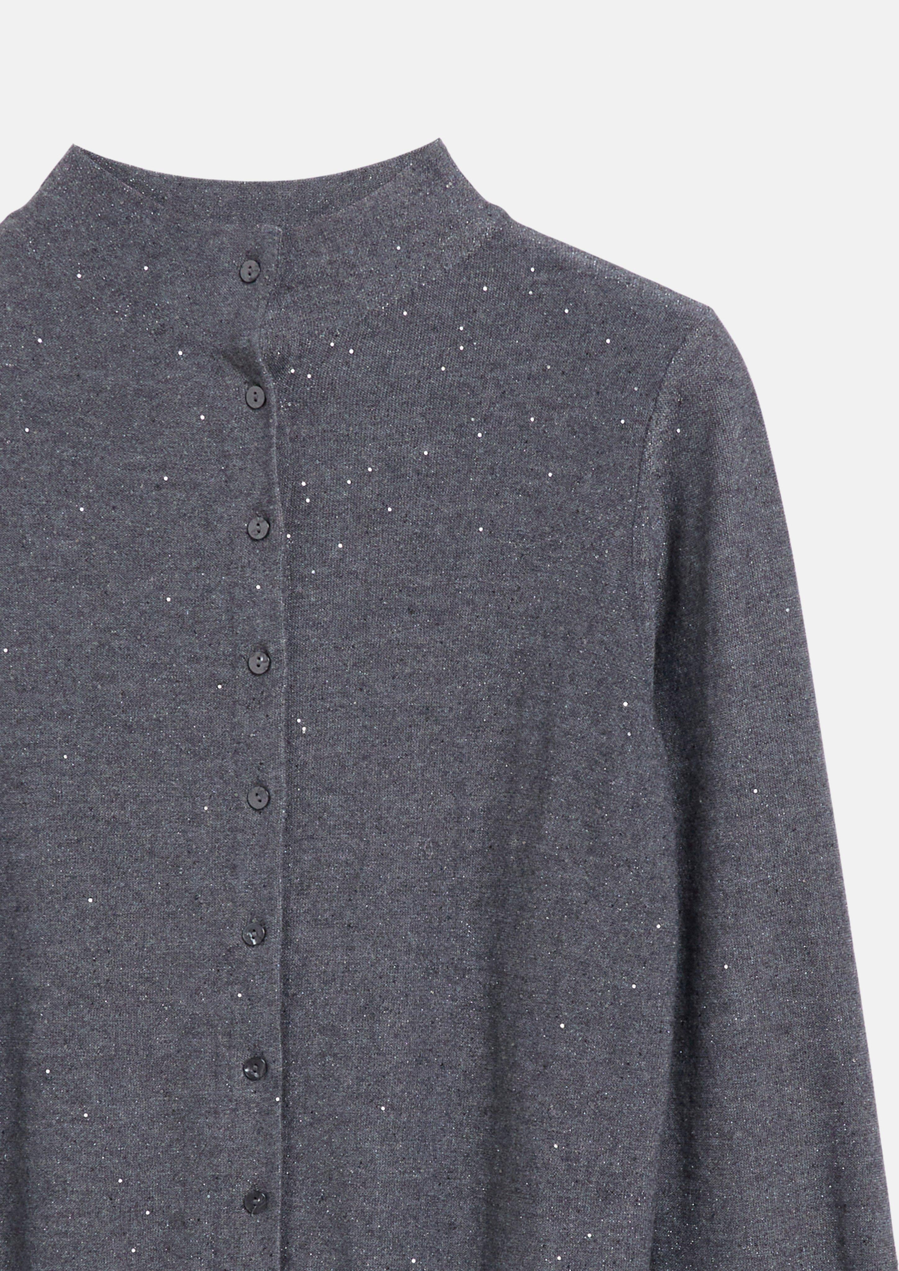 Kobiety Sweter rozpinany w kolorze szary od s.Oliver BLACK LABEL