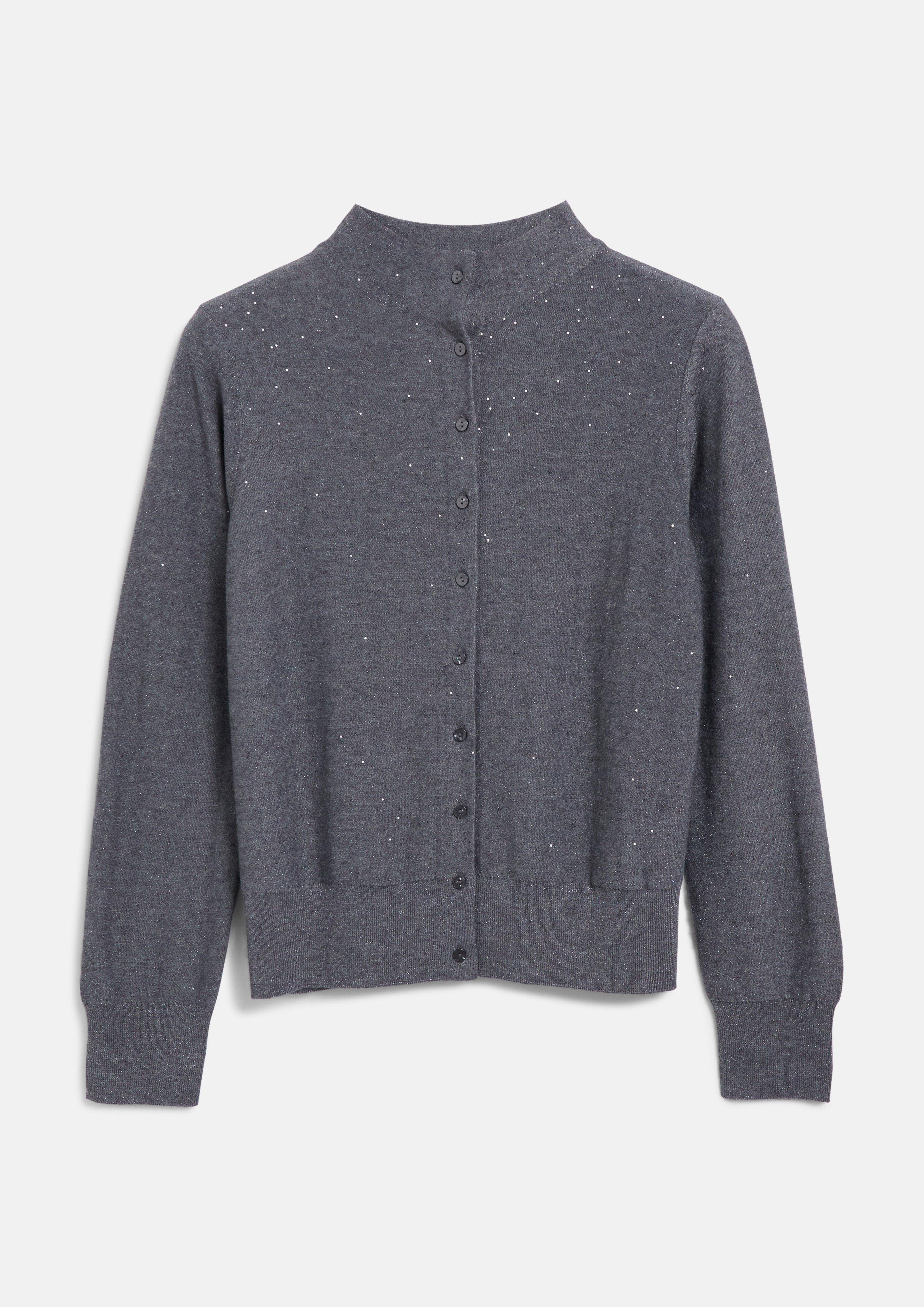 Kobiety Sweter rozpinany w kolorze szary od s.Oliver BLACK LABEL