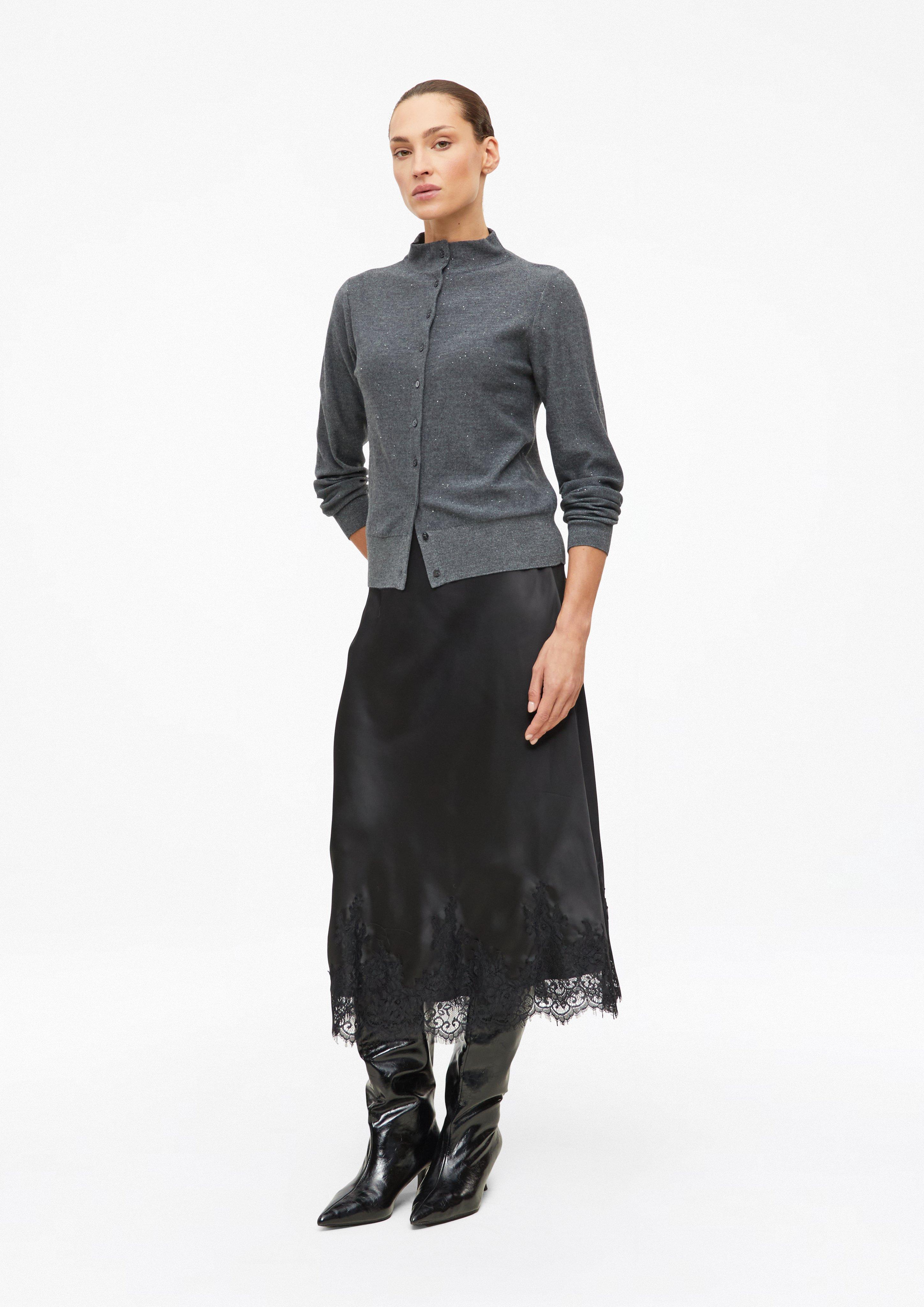 Kobiety Sweter rozpinany w kolorze szary od s.Oliver BLACK LABEL