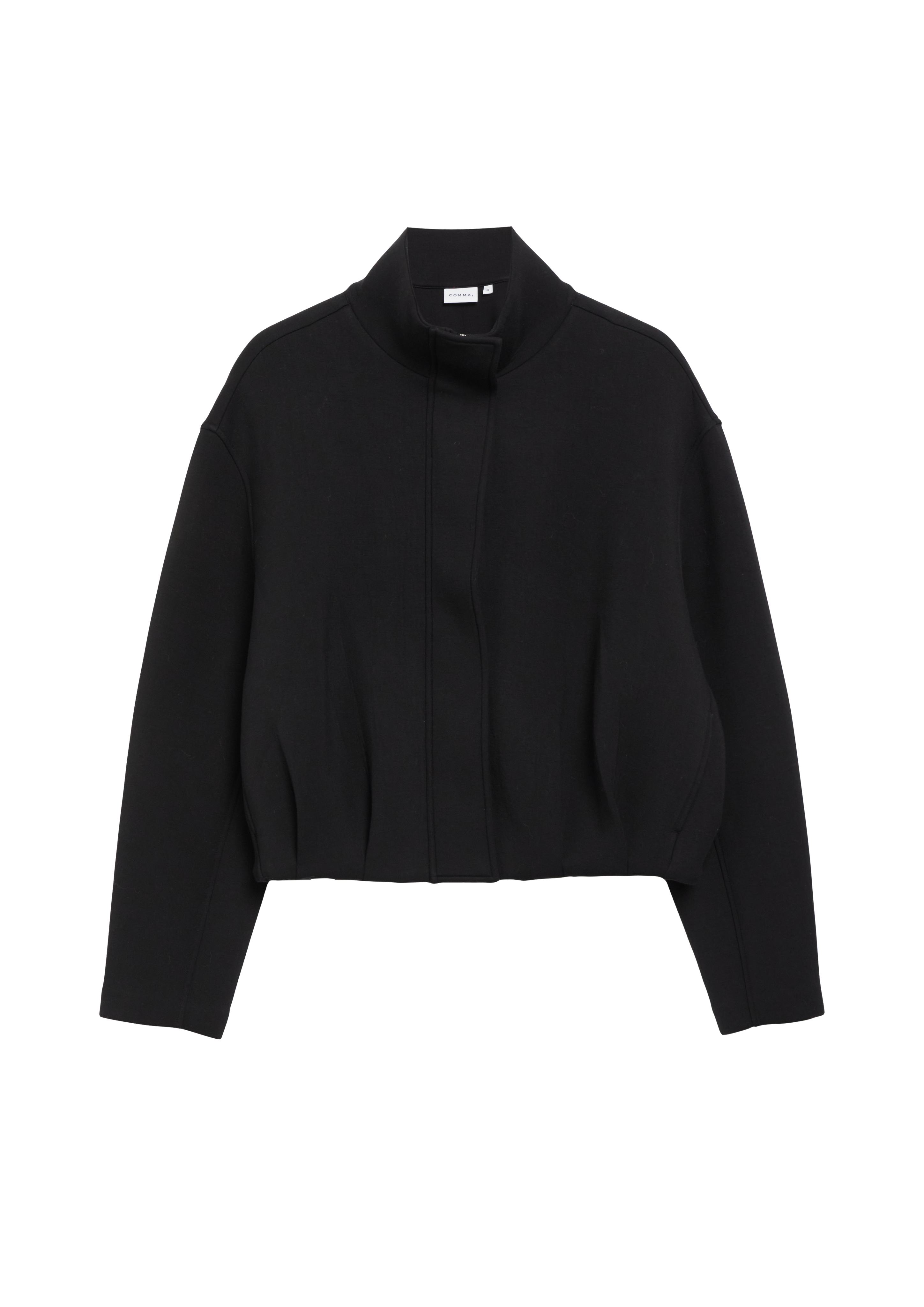 Scuba-blouson met trechterhals