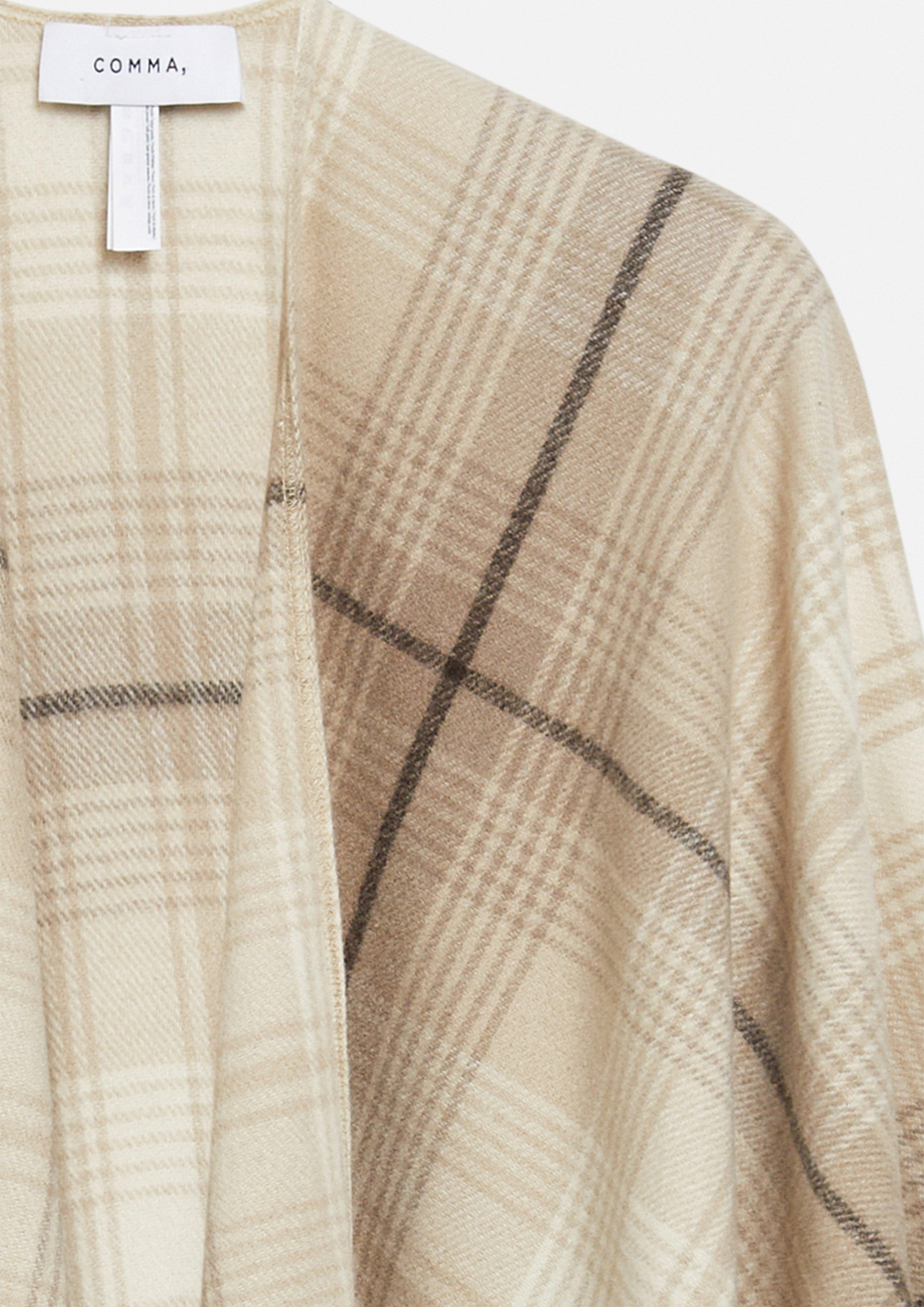 Indoor-Poncho in beige von COMMA