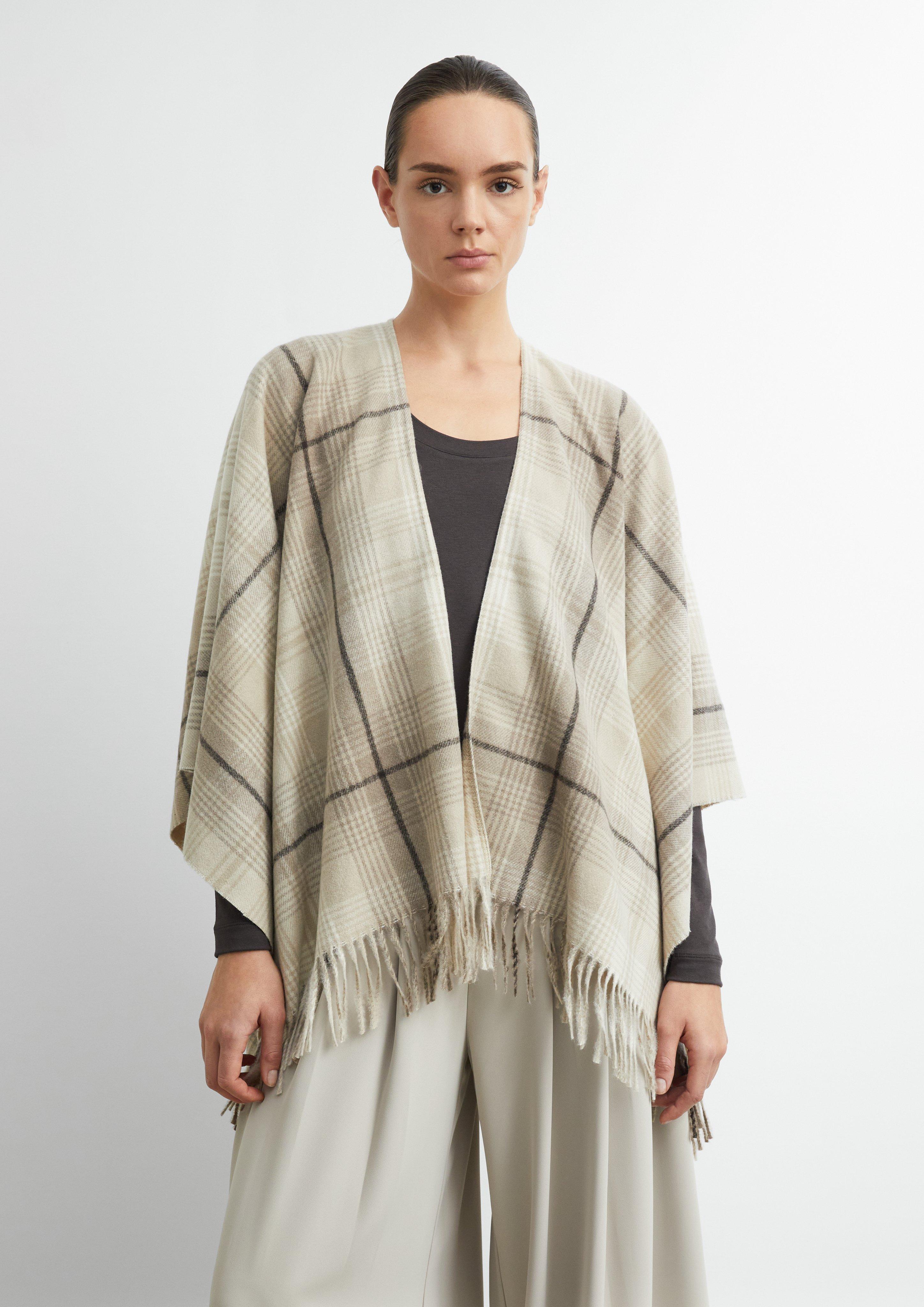 Indoor-Poncho in beige von COMMA